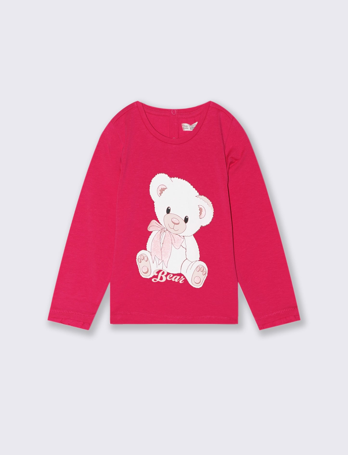 T shirt con stampa - Fuxia