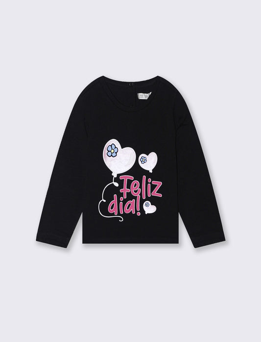 T shirt con stampa - Nero
