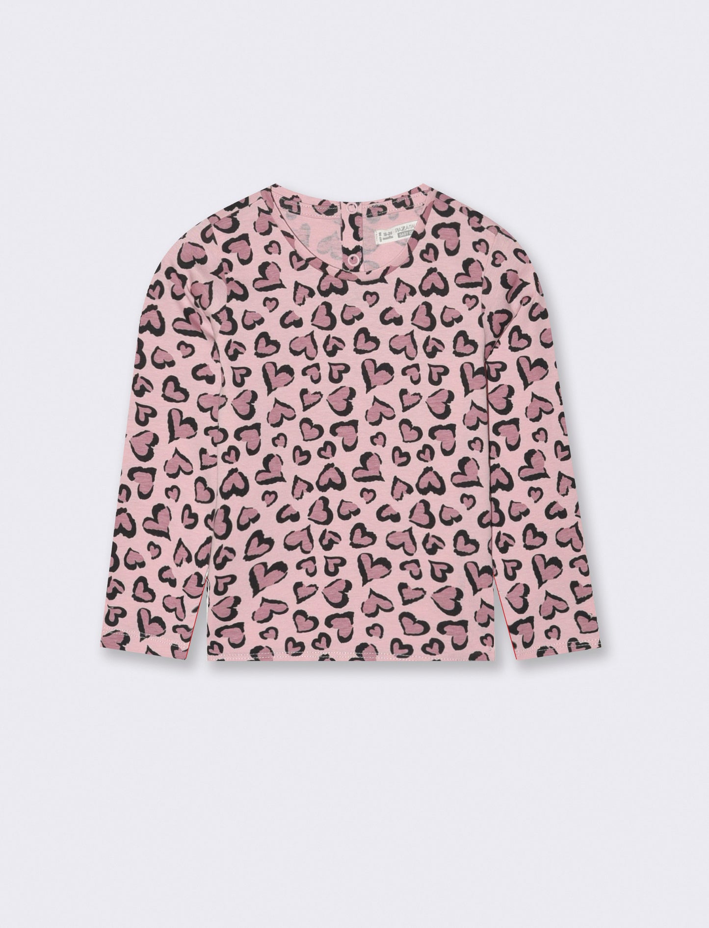 T shirt con fantasia all-over - Rosa