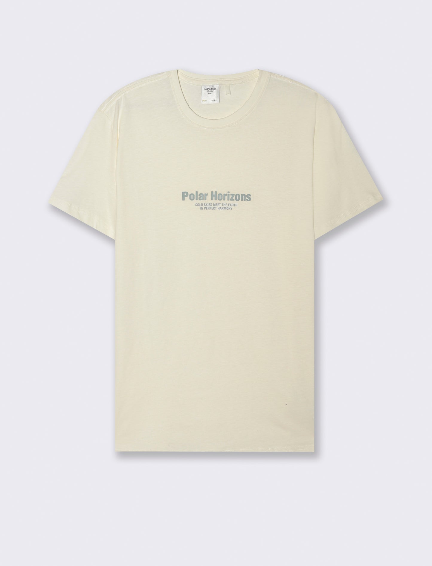 T-SHIRT IN COTONE CON STAMPA A RILIEVO - Bianco