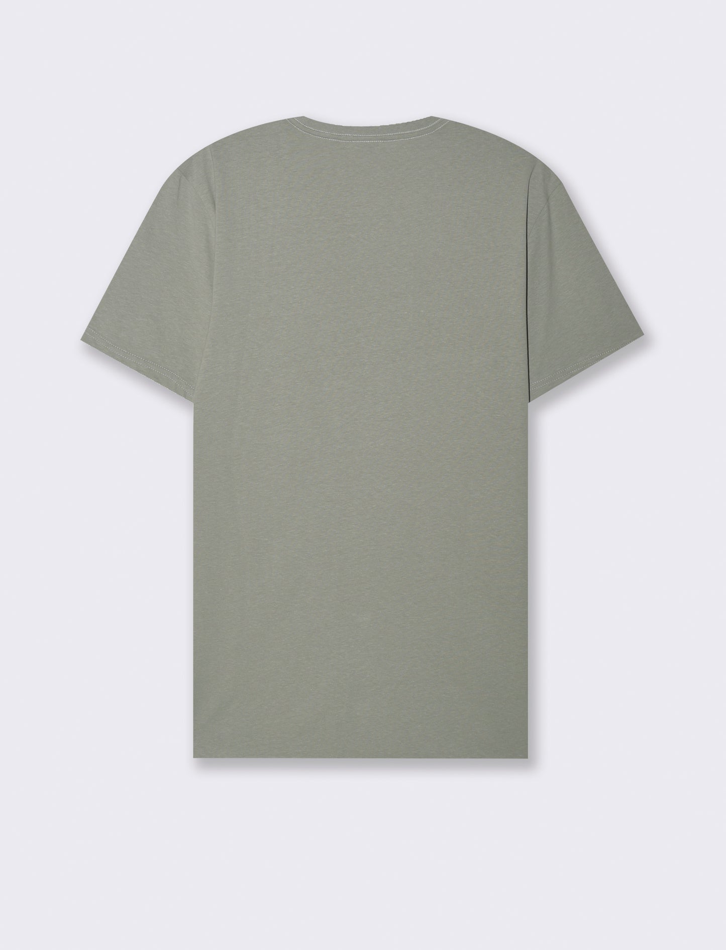 T-SHIRT IN COTONE CON STAMPA A RILIEVO - Verde salvia