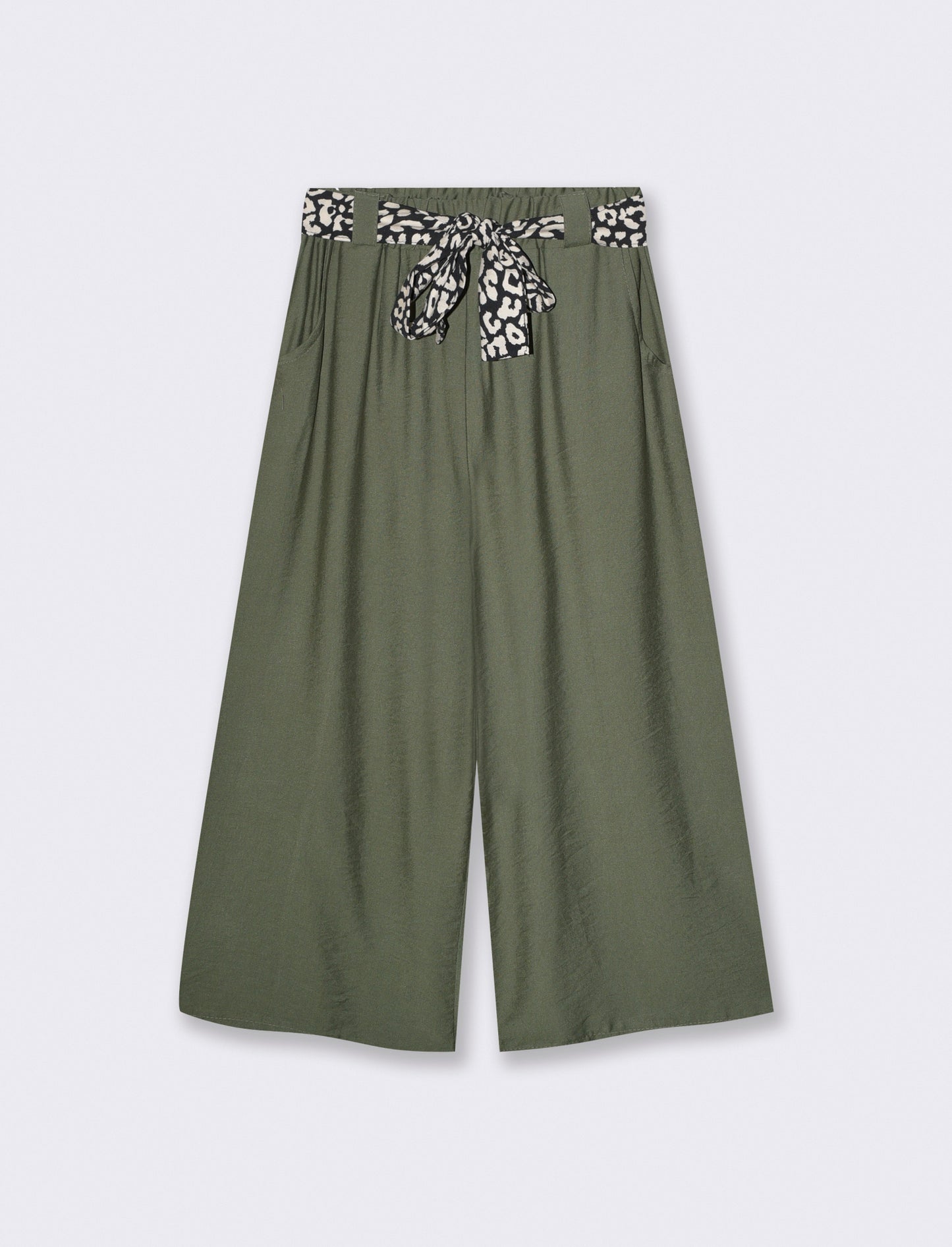 Pantaloni ampi con elastico e cintura - Ve.milit.