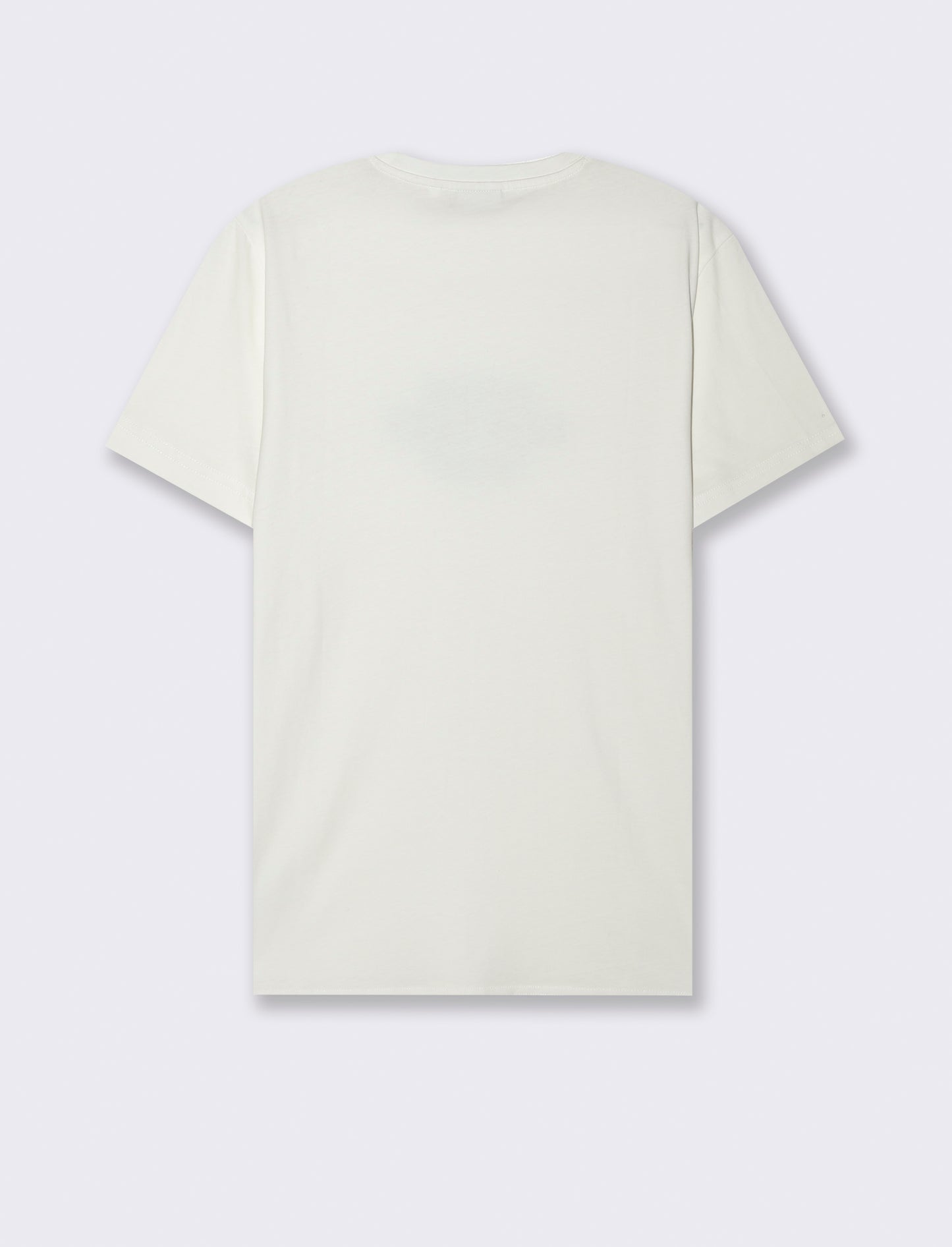 T-SHIRT IN COTONE CON STAMPA FLOCK - Bianco