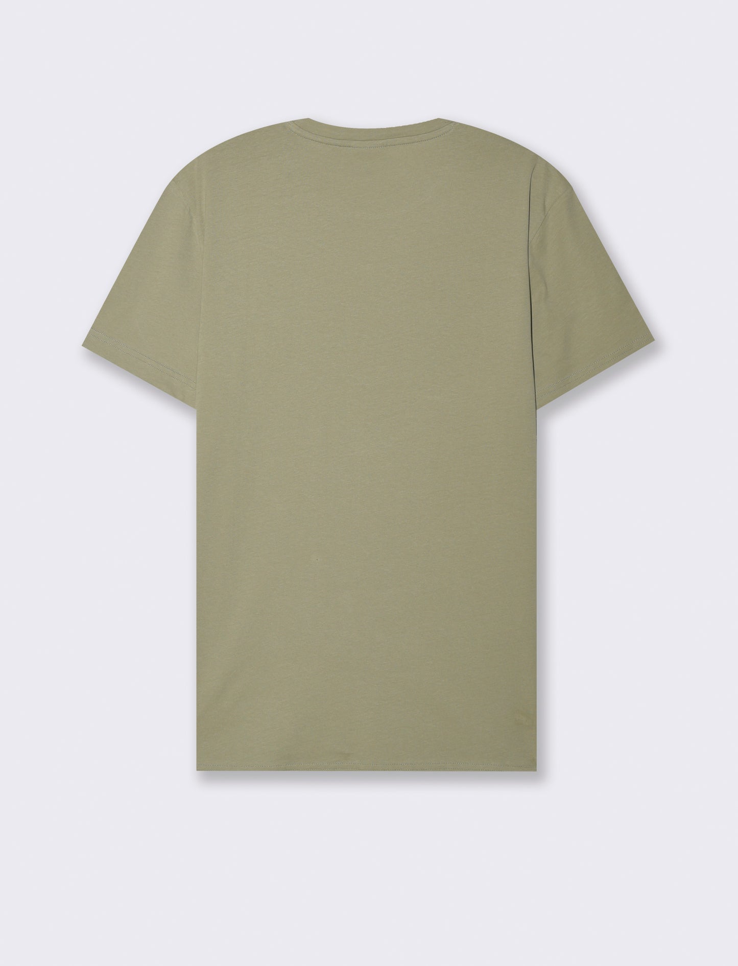 T-SHIRT IN COTONE CON STAMPA FLOCK - Verde salvia