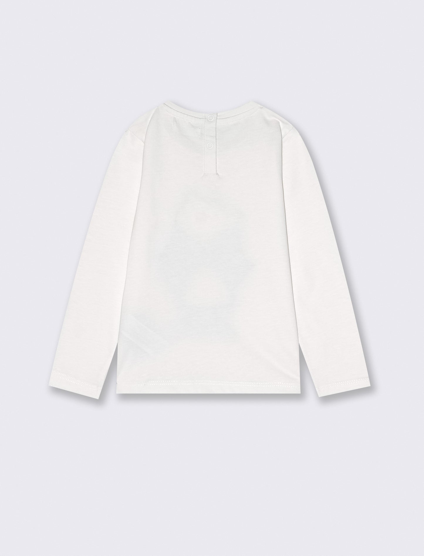 T shirt con stampa brillante - Bianco panna