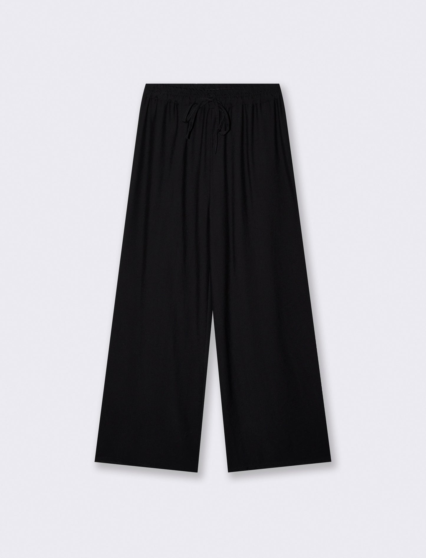 Pantaloni morbidi con elastico per lei - Nero