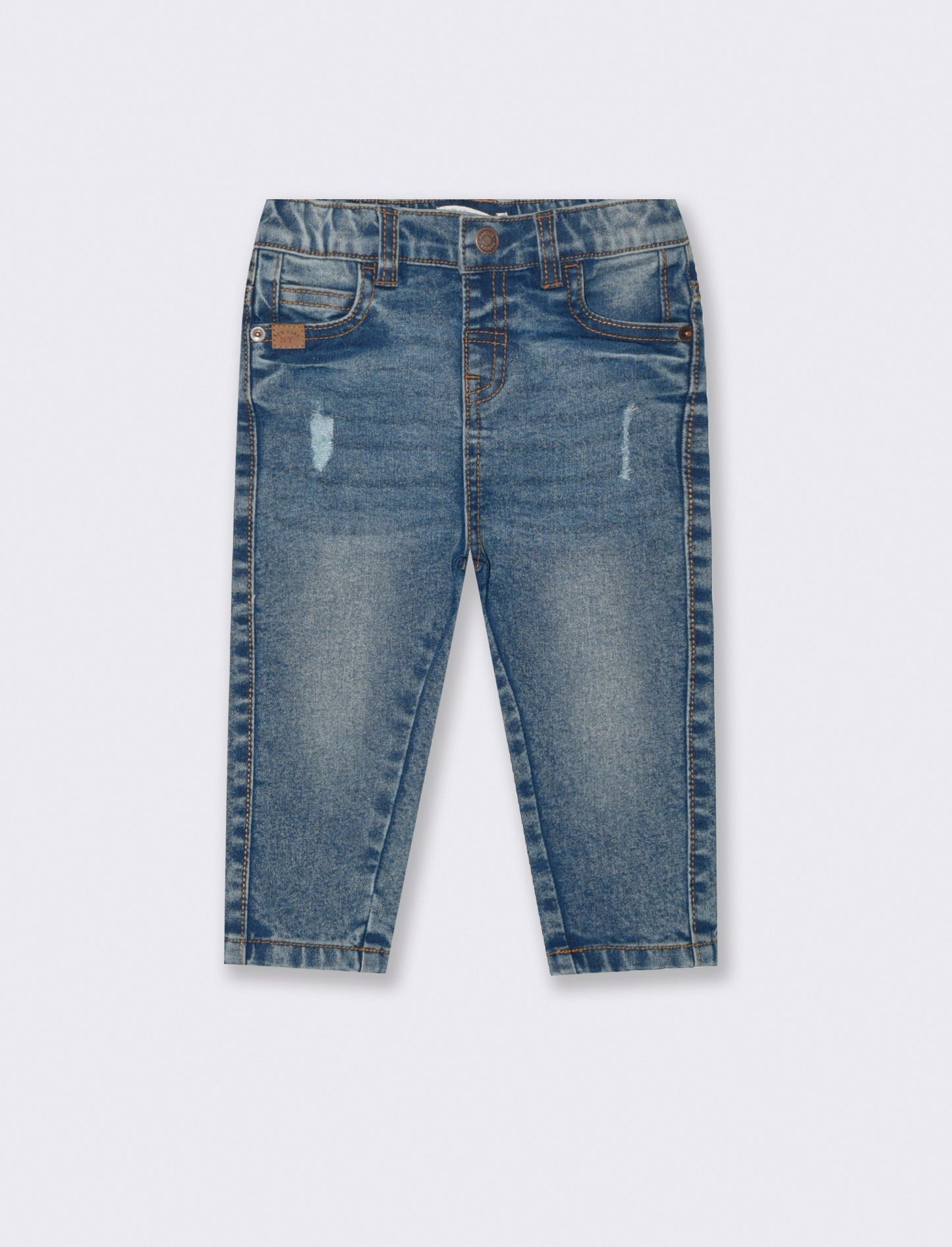 Jeans con patch - Denim