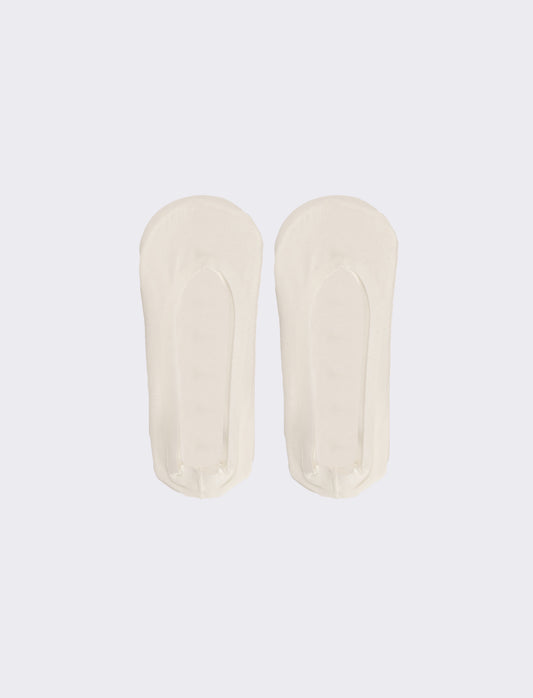Calzini ballerina donna 2 paia - Bianco