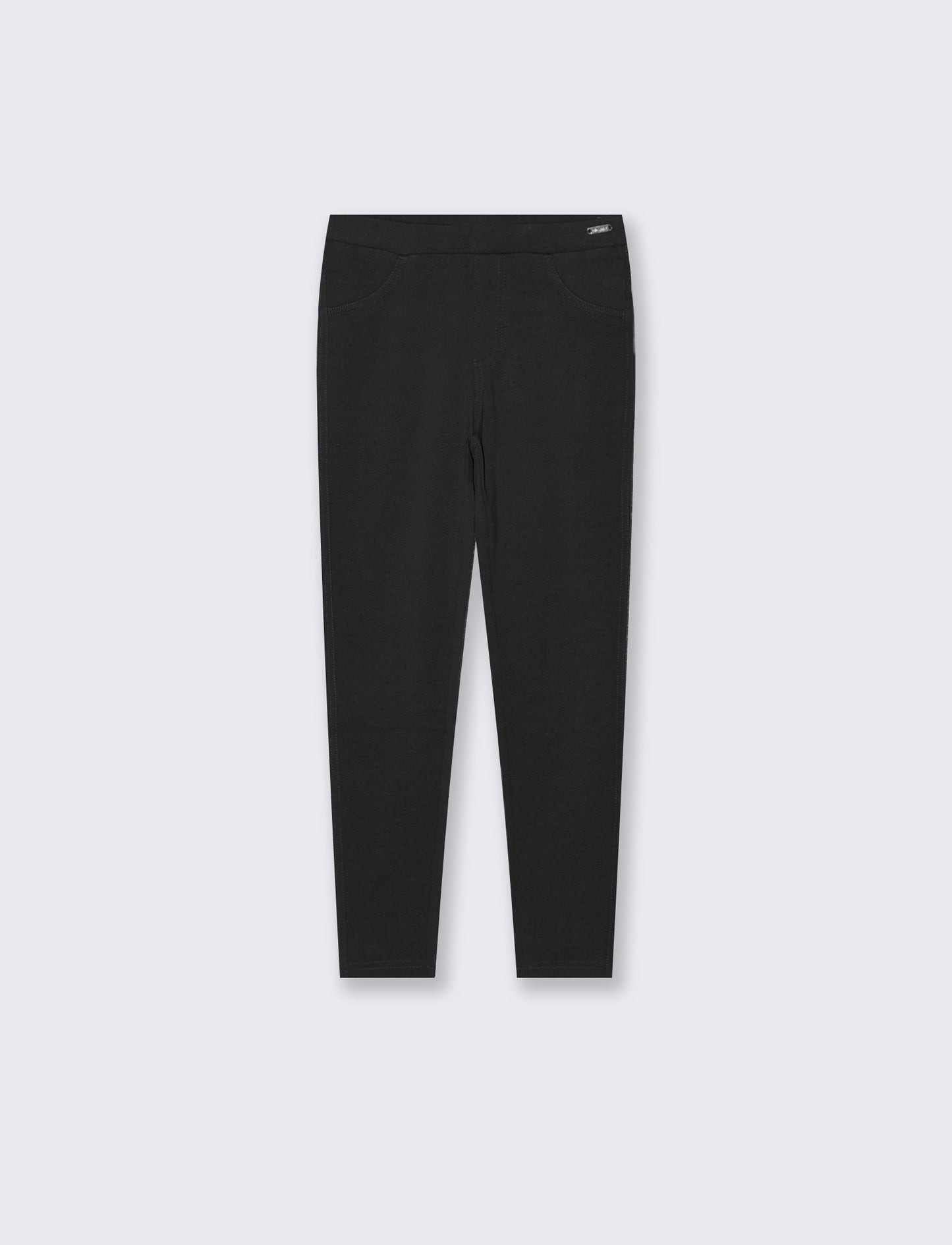 Leggings in felpa elastica. - Nero