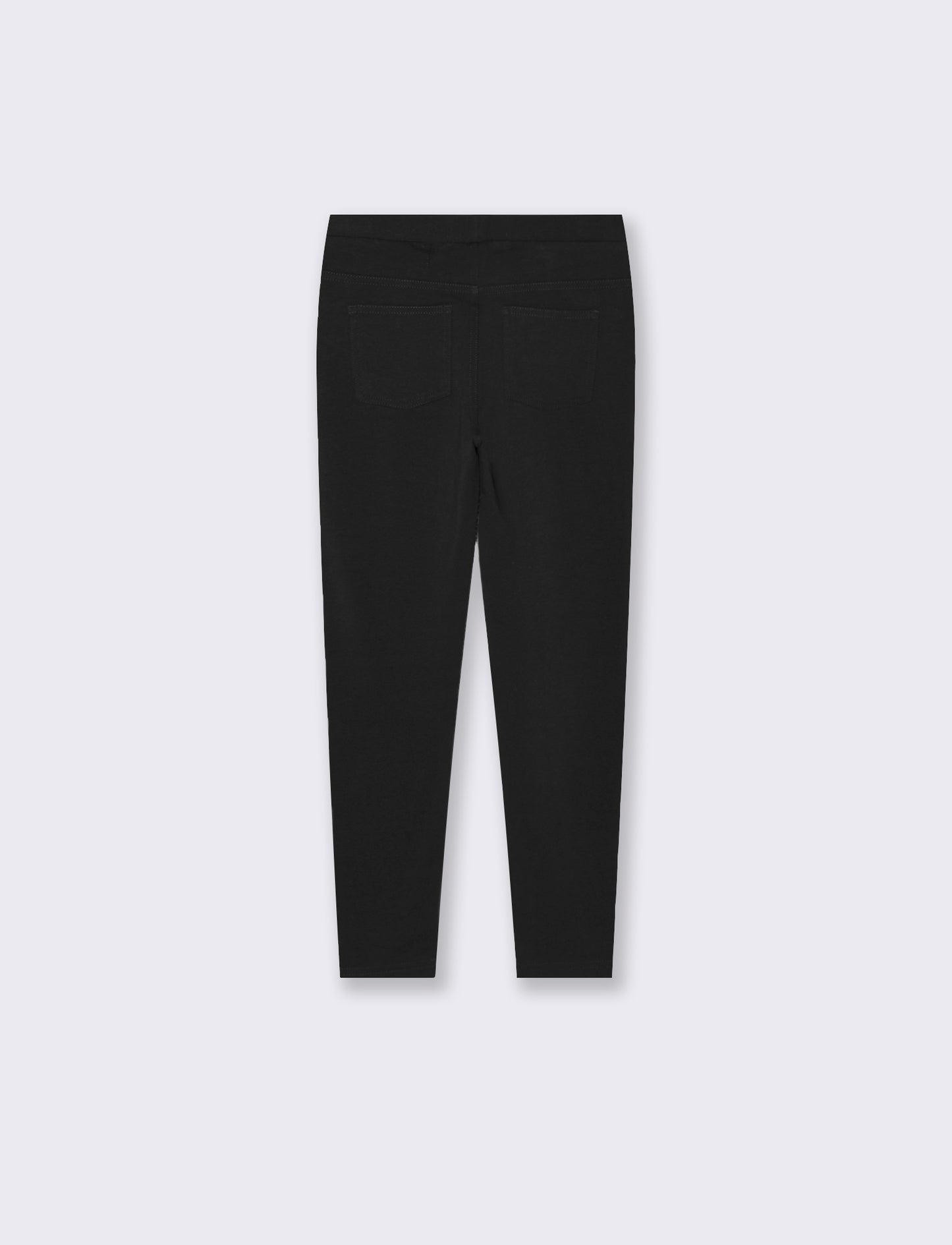 Leggings in felpa elastica. - Nero