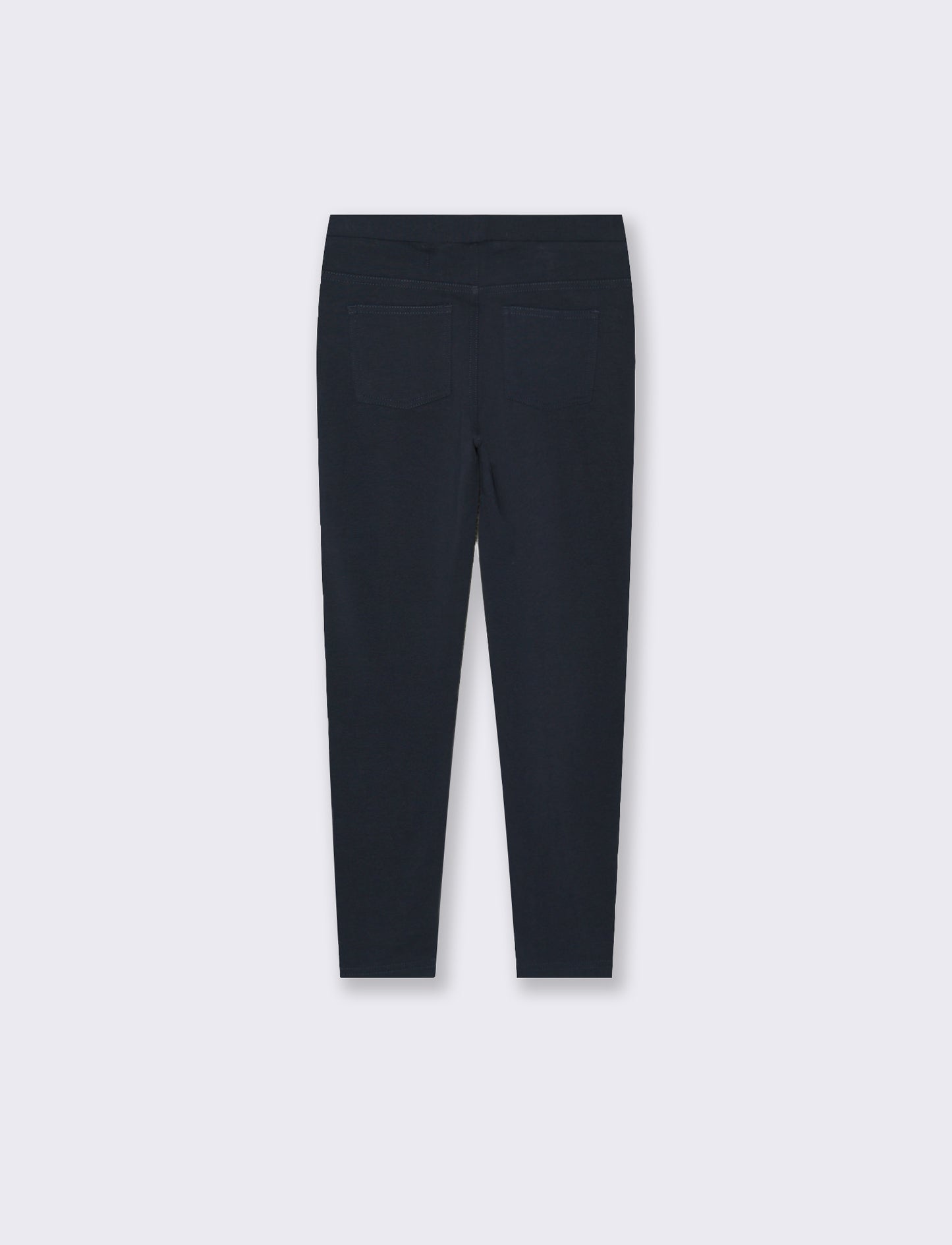 Leggings in felpa elastica. - Blu