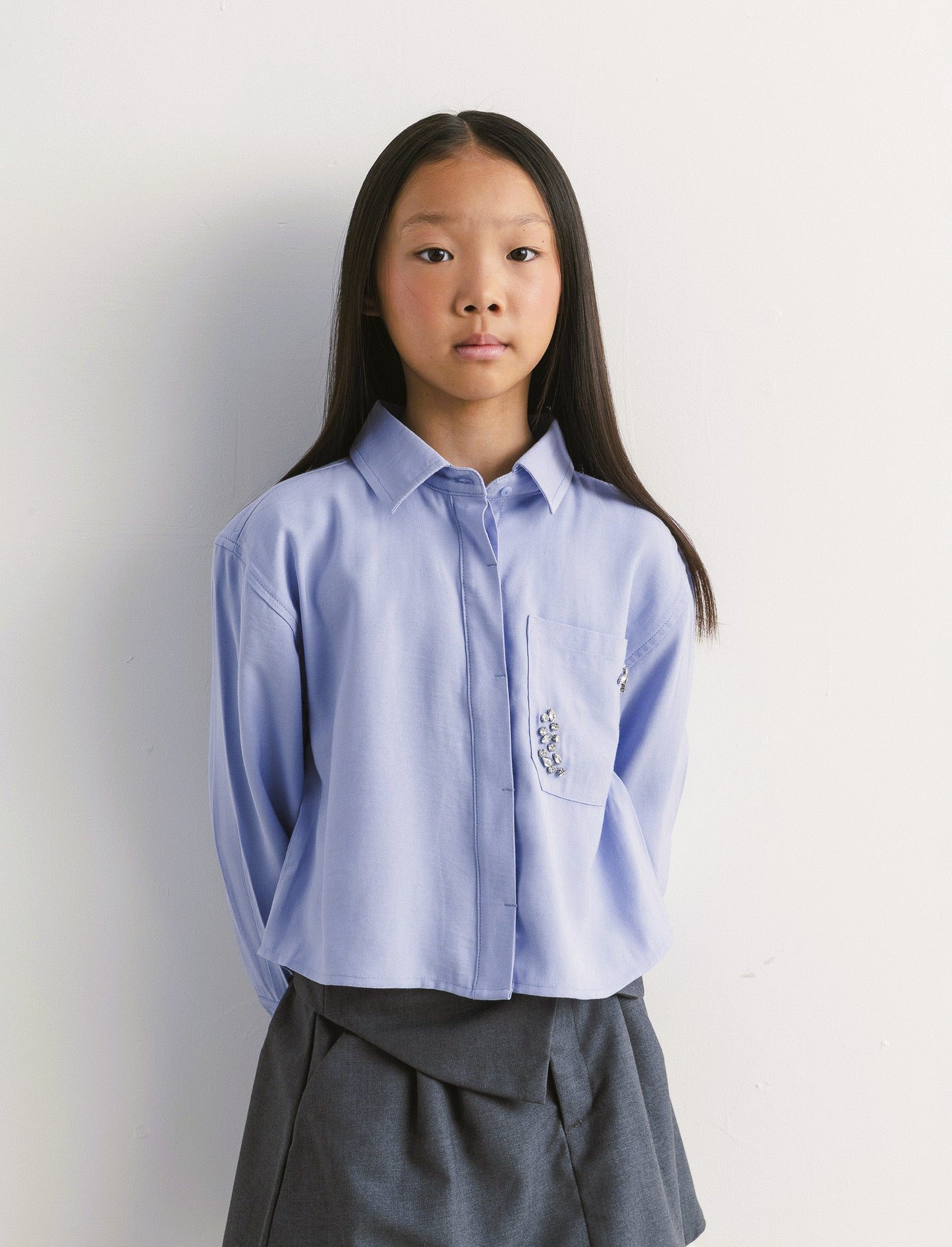 Camicia di flanella a quadri - Azzurro