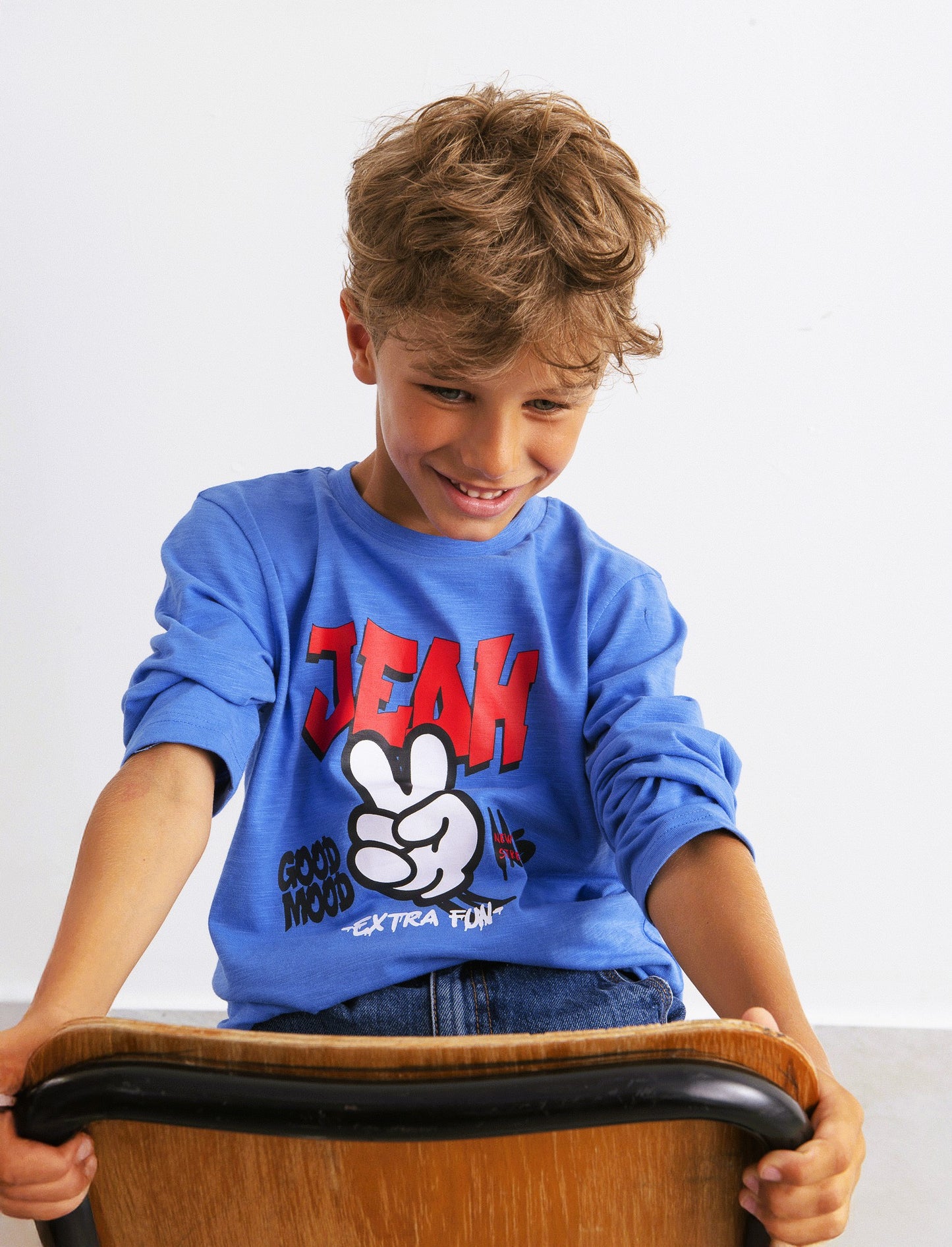 T-shirt maniche lunghe - Blu oceano