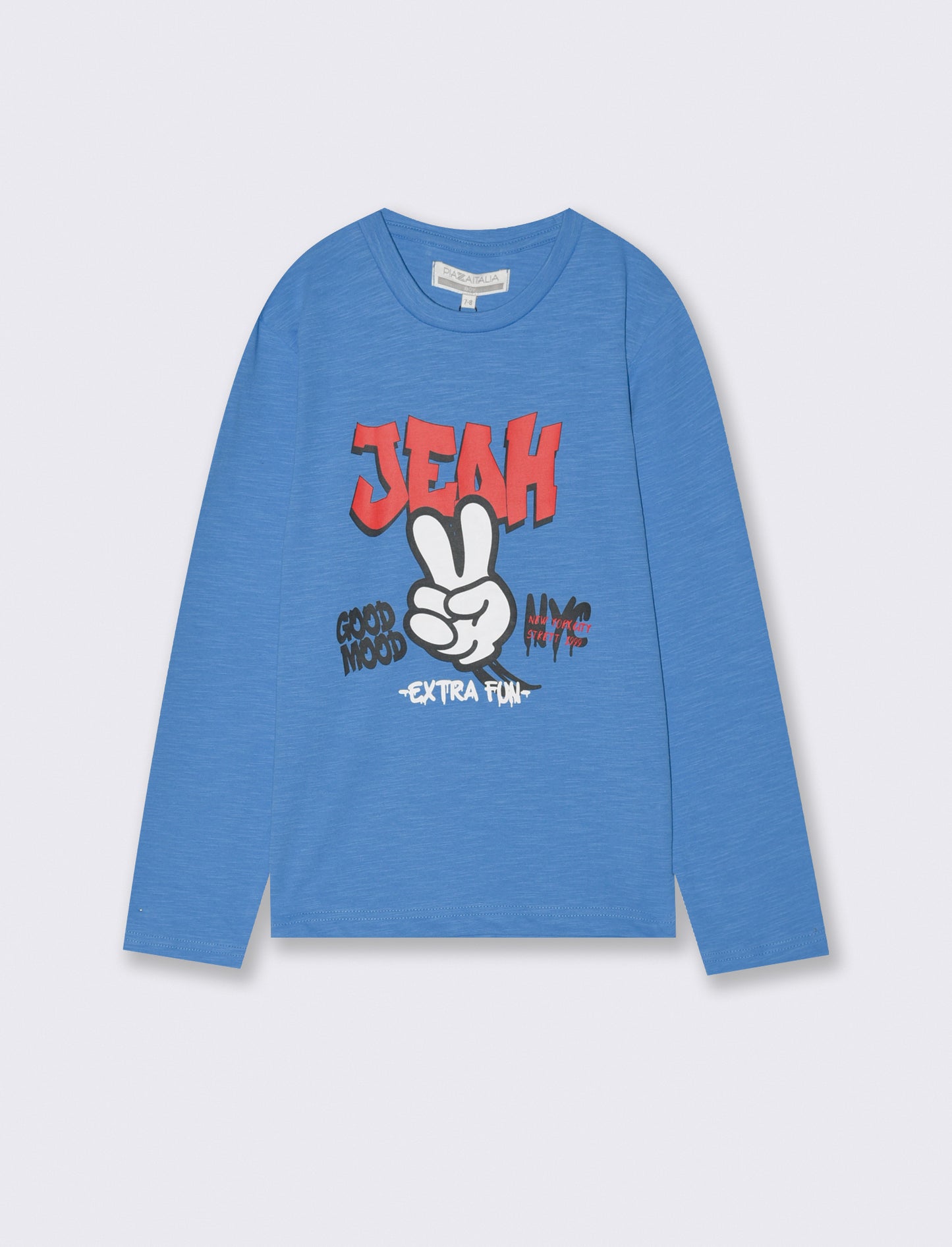 T-shirt maniche lunghe - Blu oceano