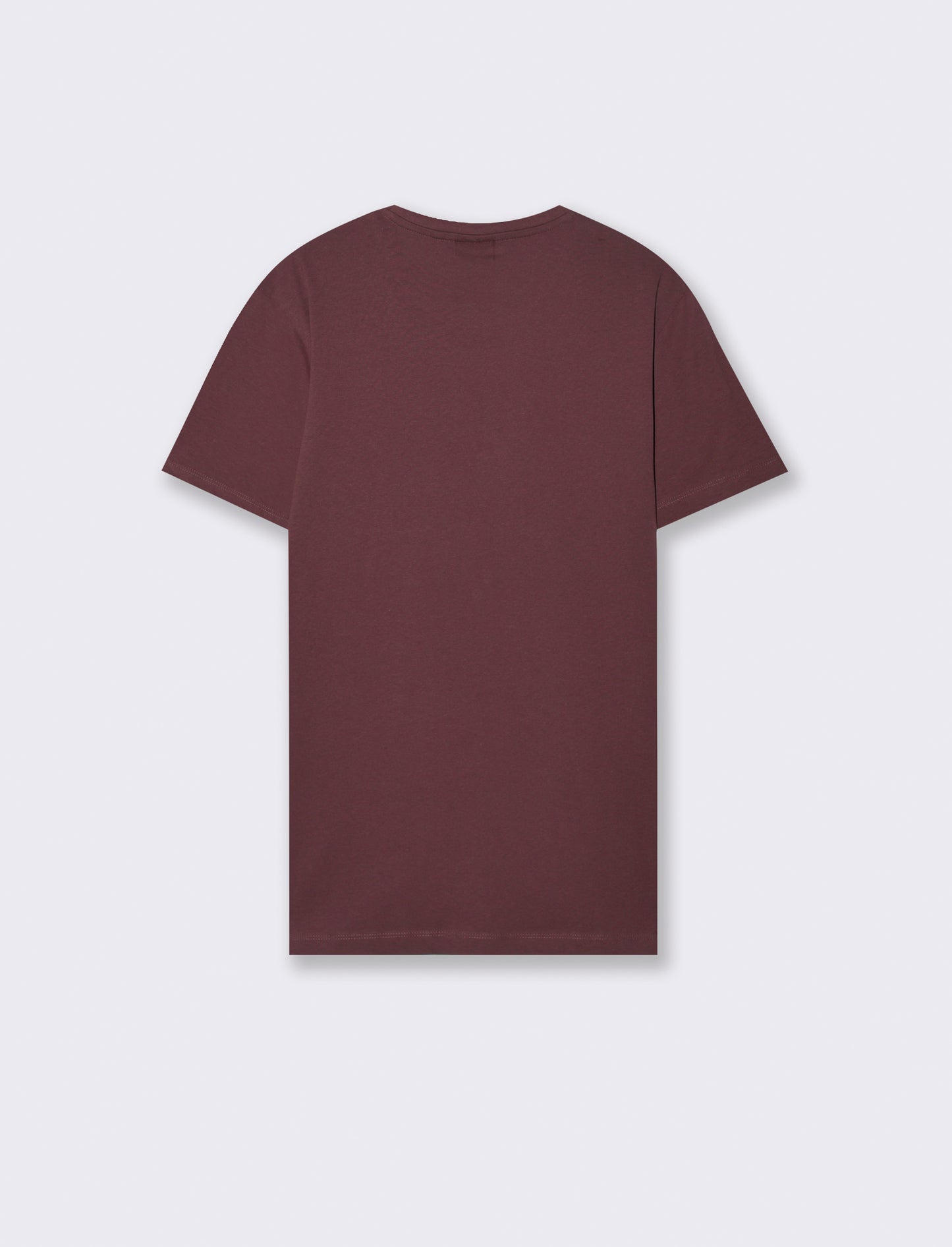 T-SHIRT IN COTONE CON STAMPA DEGRADE' - Bordeaux