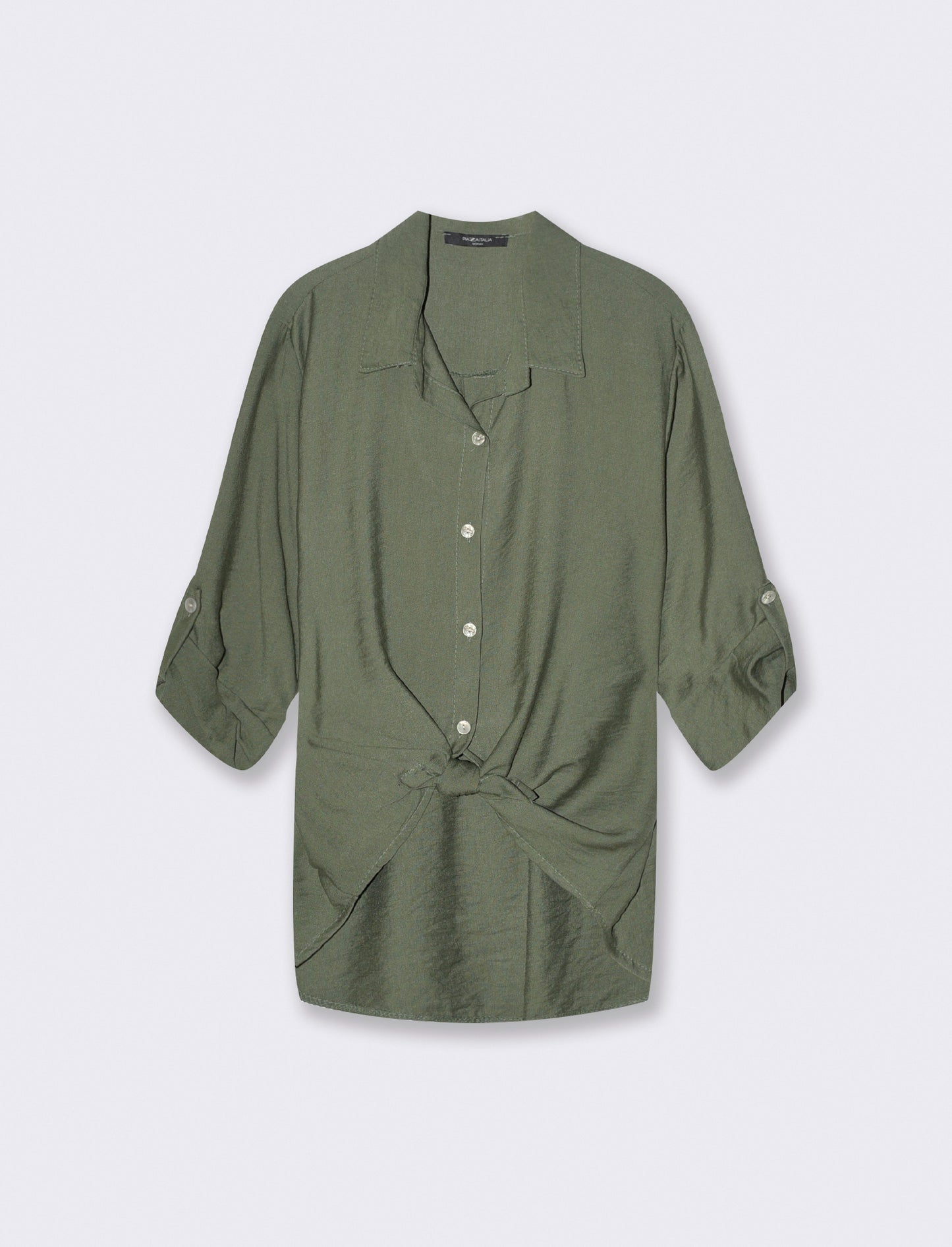 Soft three-quarter shirt - Green