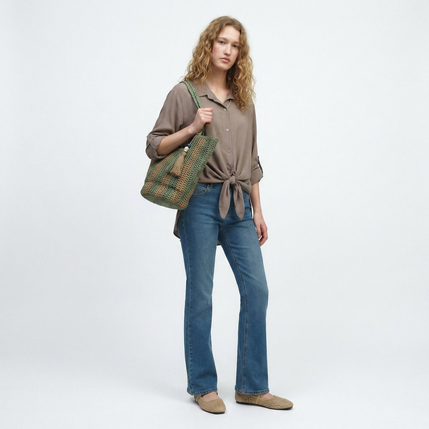 Soft three-quarter shirt - Grey