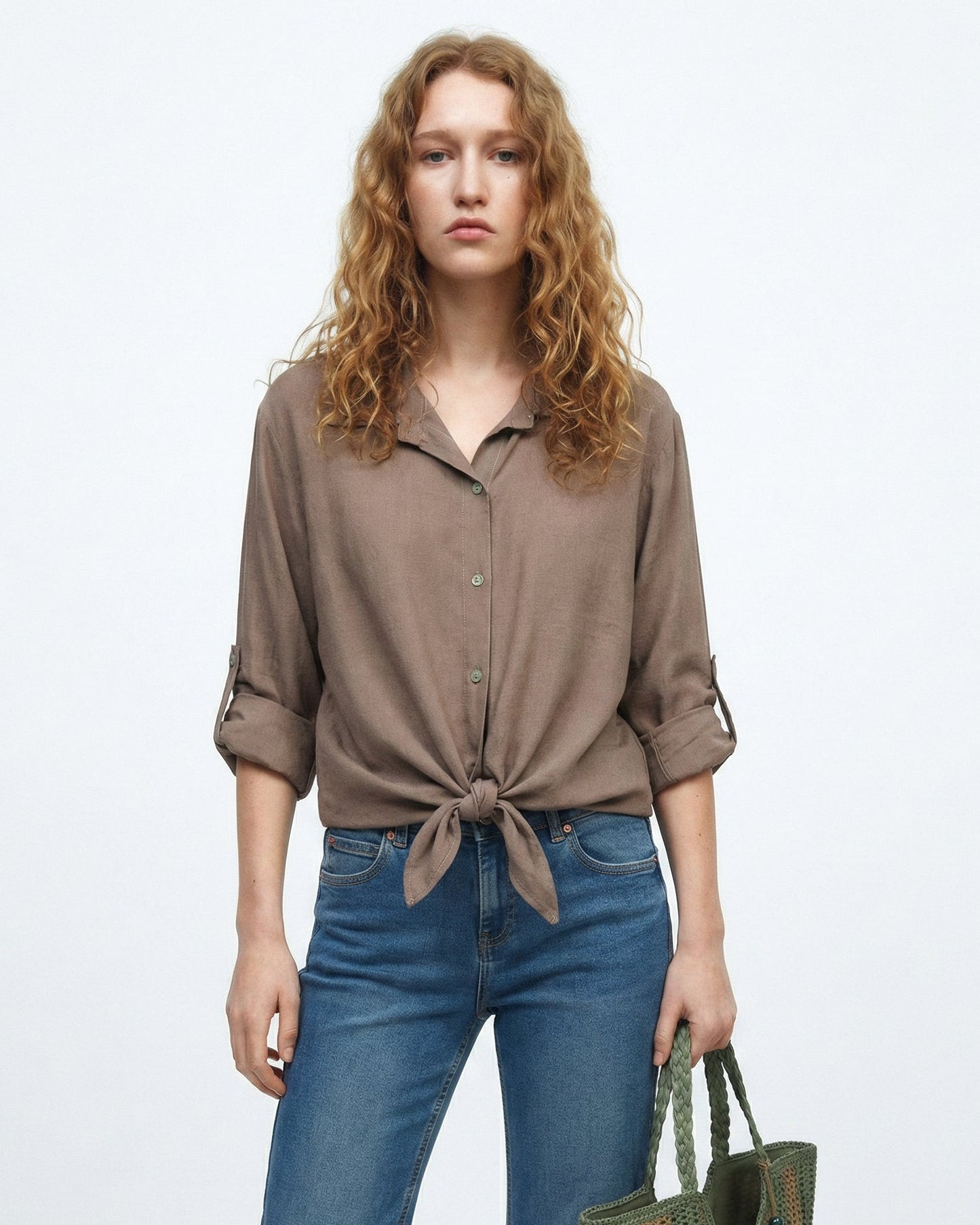 Soft three-quarter shirt - Grey