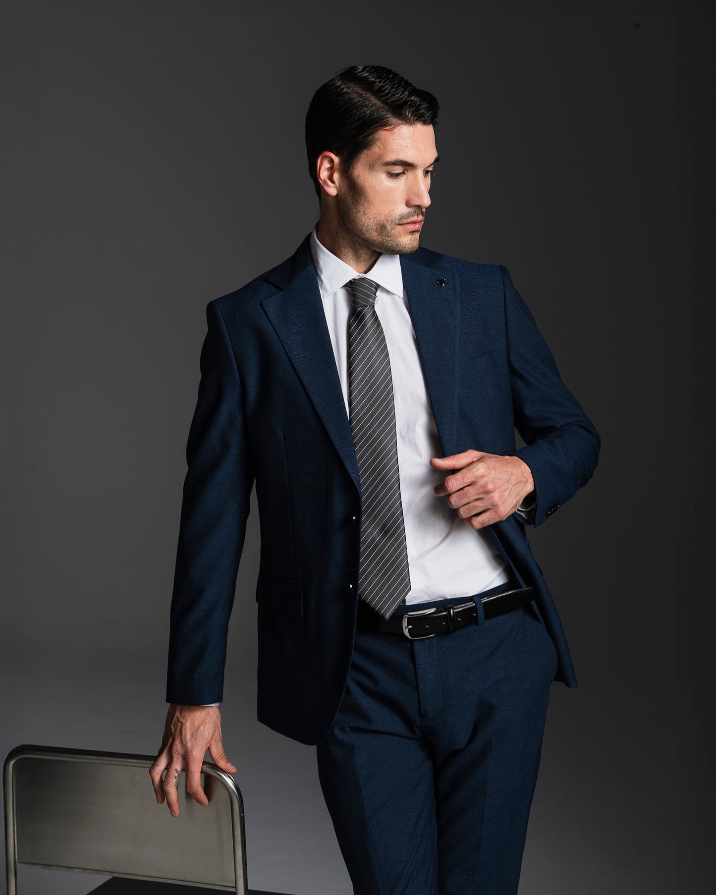 BLAZER DA COMPLETO FORMAL FIT - Blu