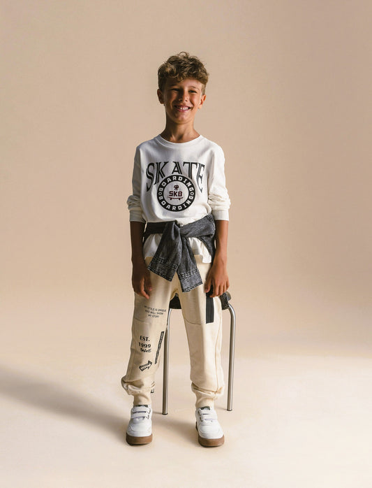 Pantalone Jogger - Beige