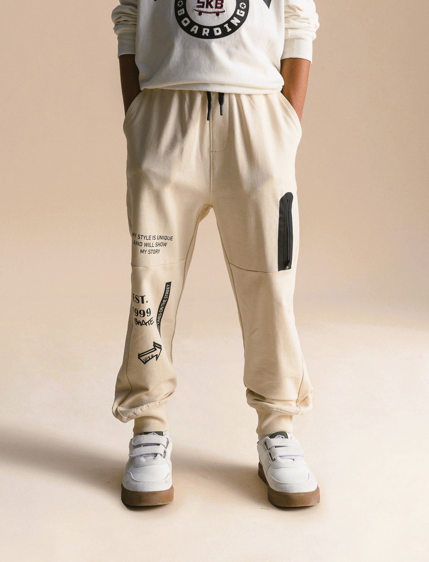Pantalone Jogger - Beige