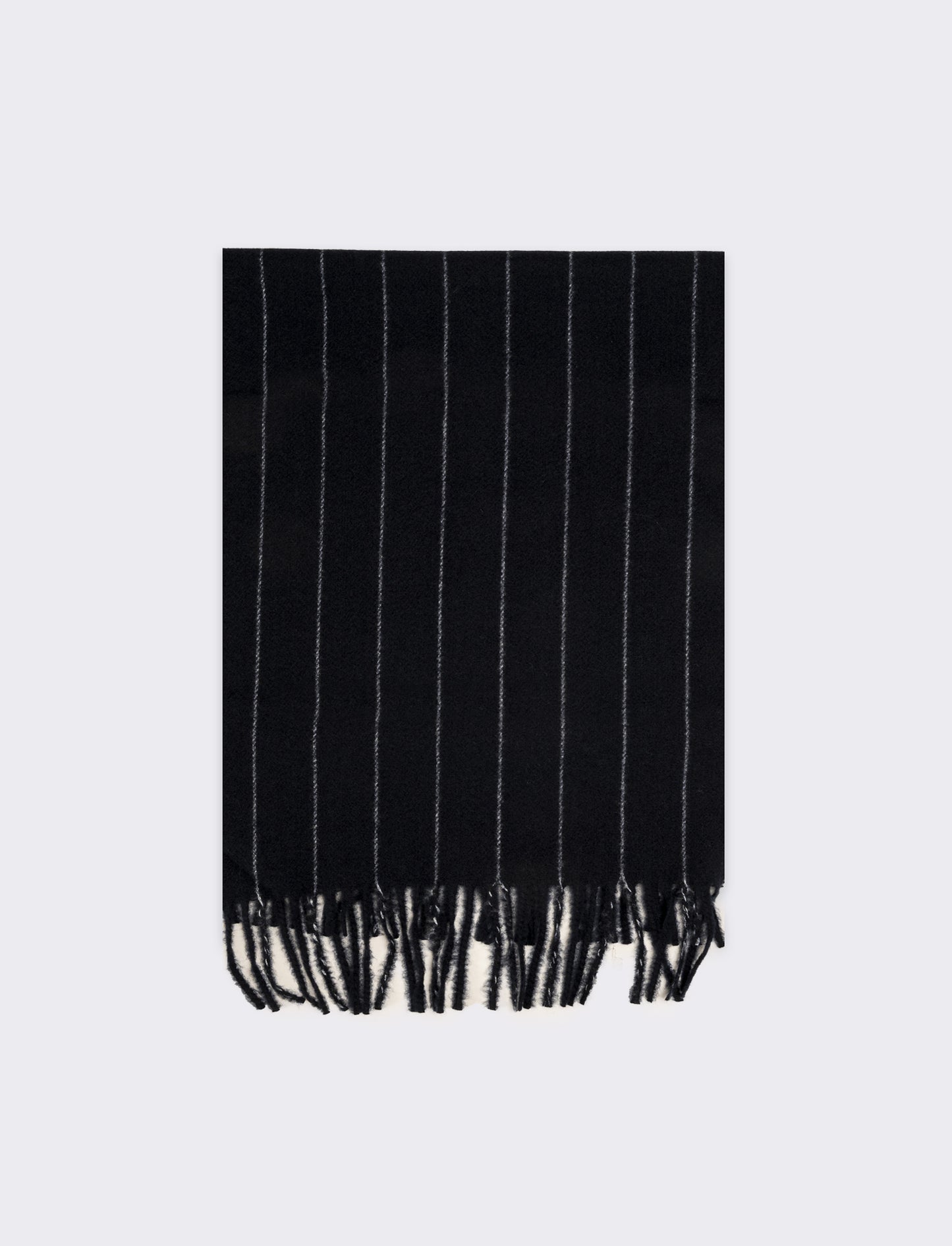Sciarpa uomo a righe con frange - Blu
