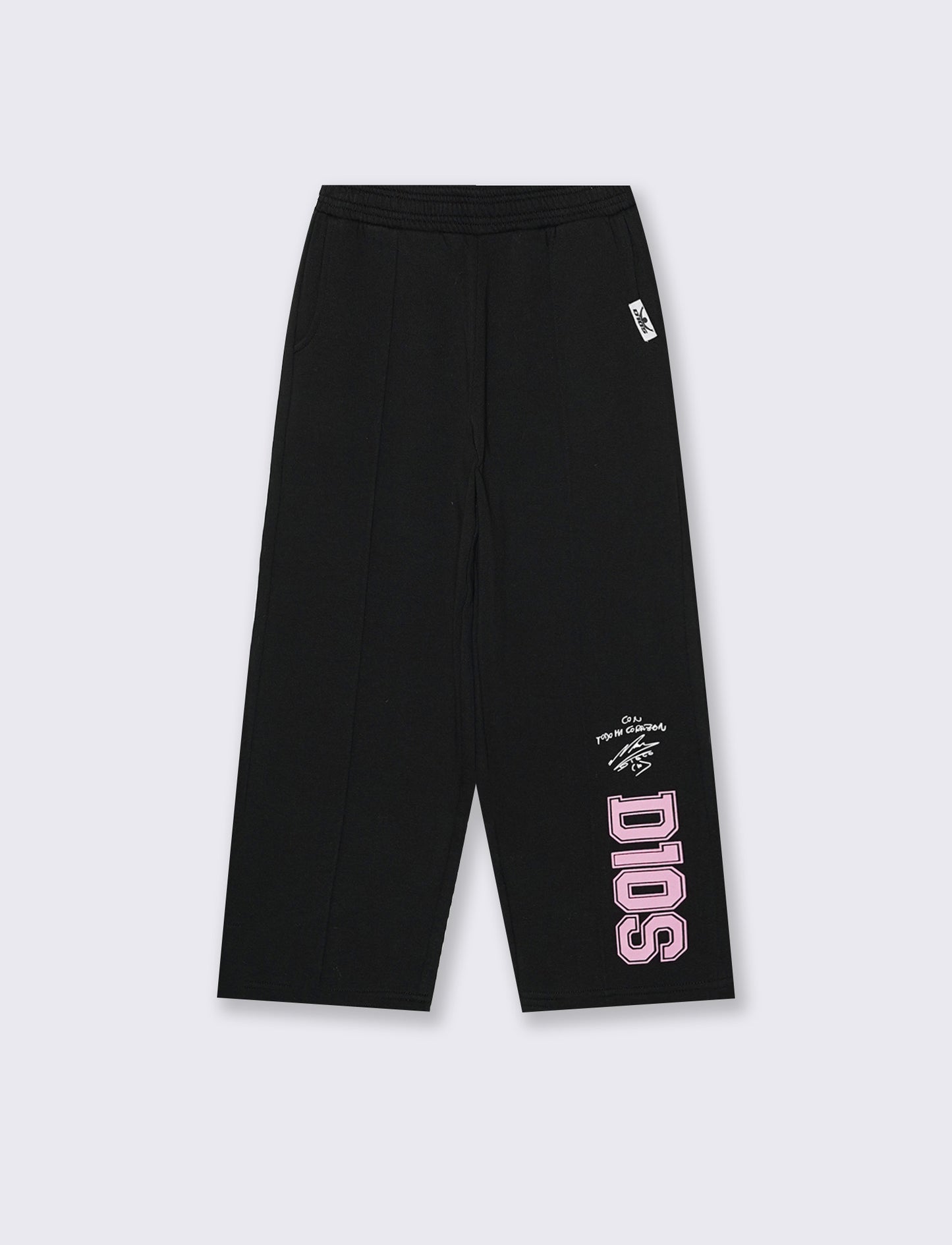 Pantalone sporty da bambina con nervina - Nero