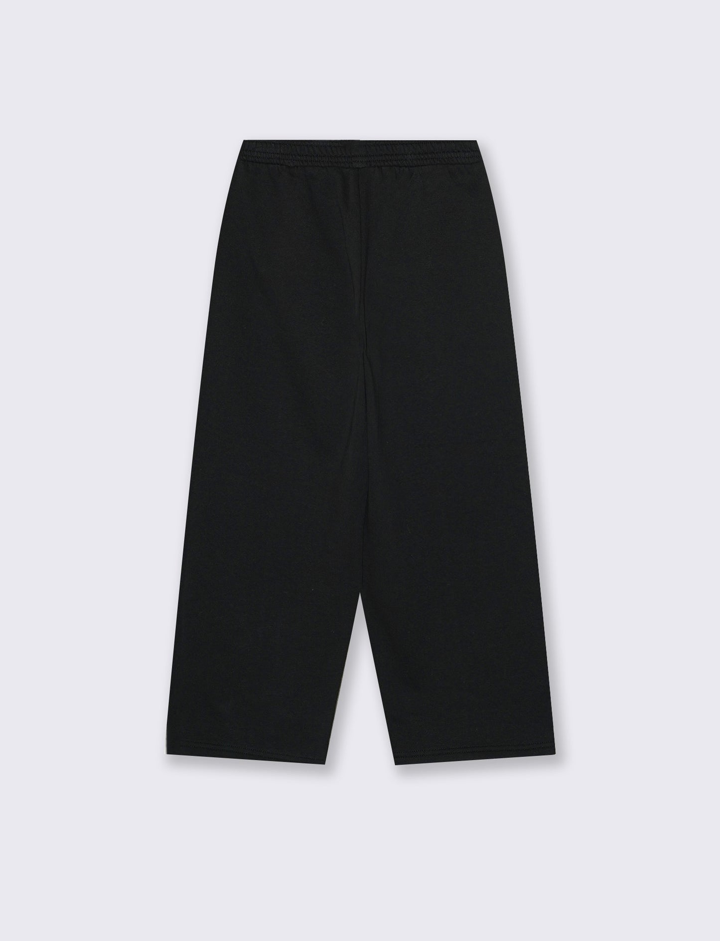 Pantalone sporty da bambina con nervina - Nero