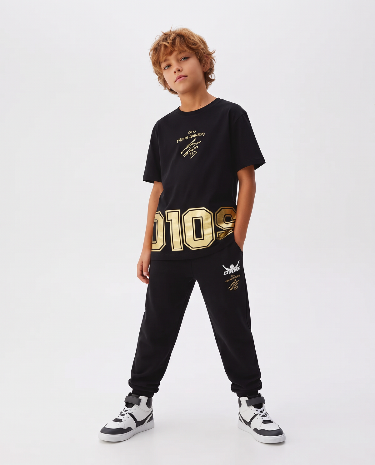 D10S Sports Pants with Pockets and Laces - Black