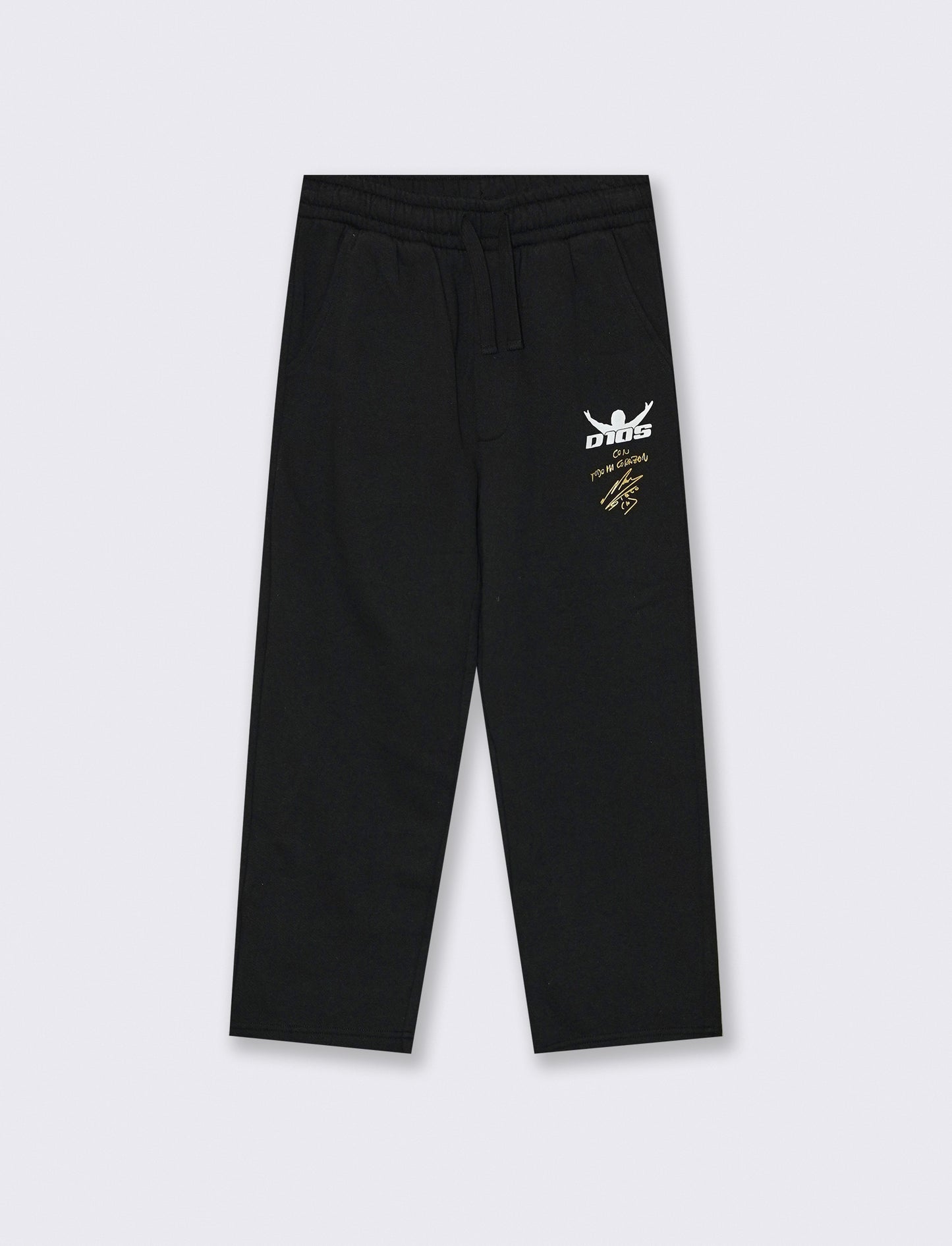 Pantalone sportivo D10S con tasche e lacci - Nero