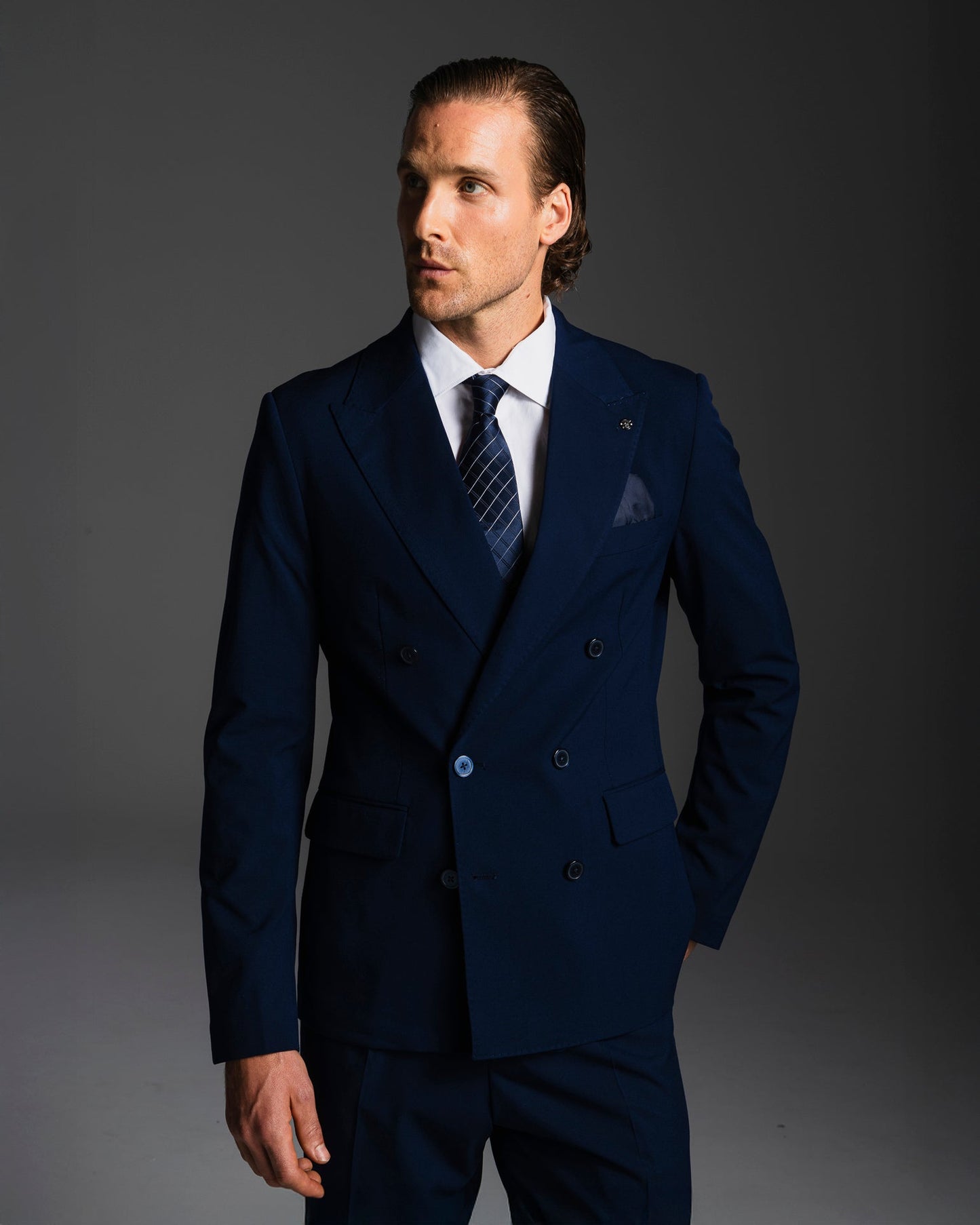 BLAZER DOPPIOPETTO DA COMPLETO FORMAL FIT - Blu