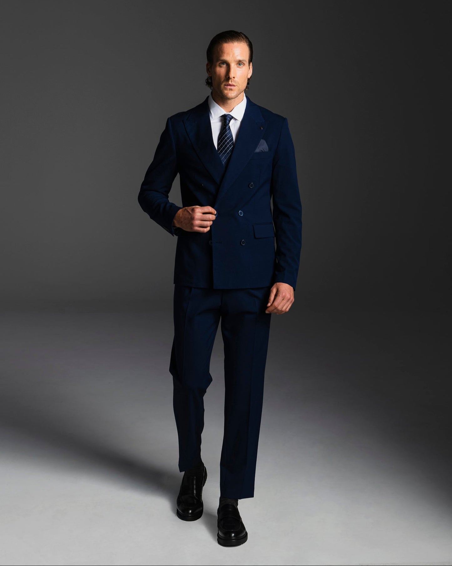BLAZER DOPPIOPETTO DA COMPLETO FORMAL FIT - Blu