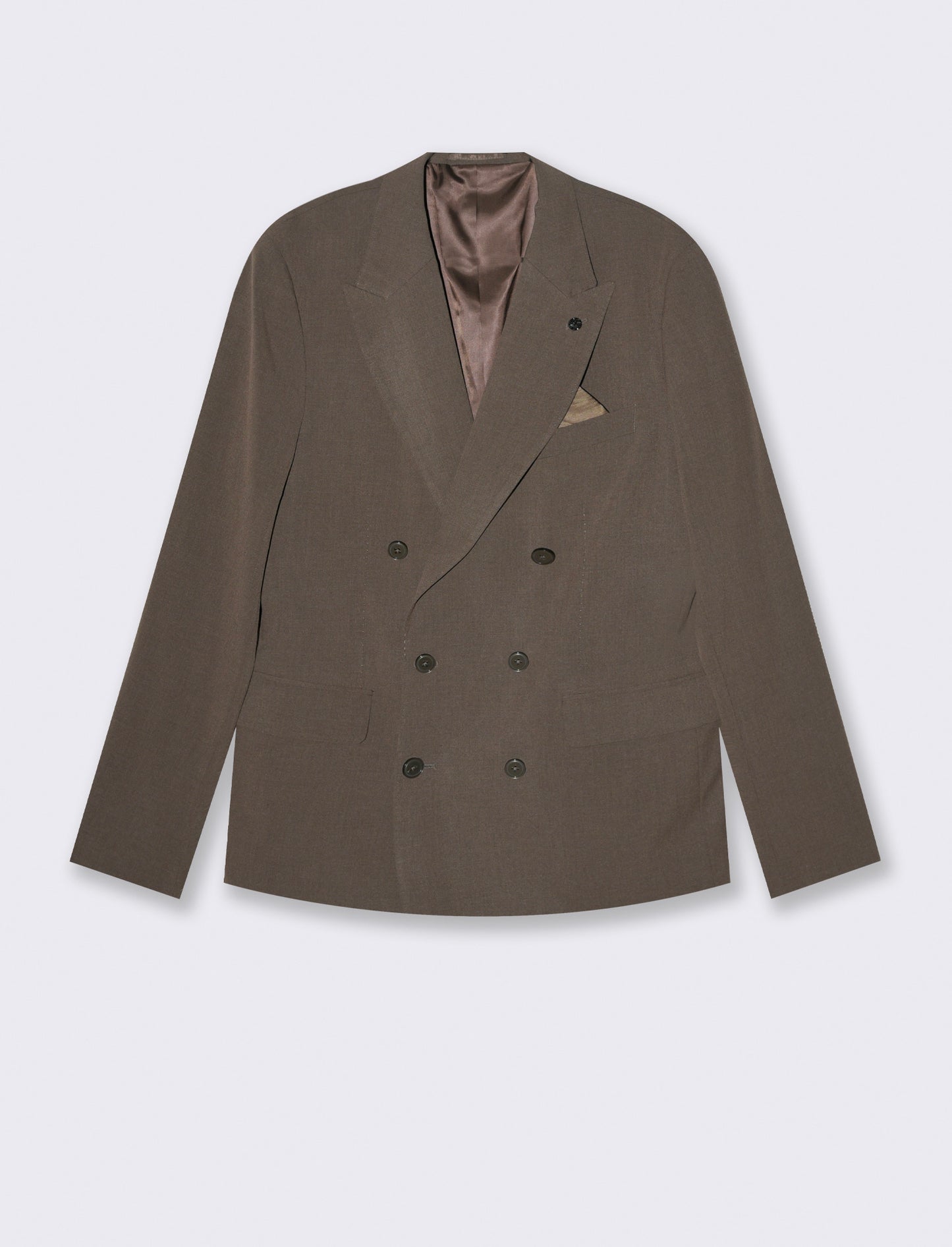 BLAZER DOPPIOPETTO DA COMPLETO FORMAL FIT - Grigio fango