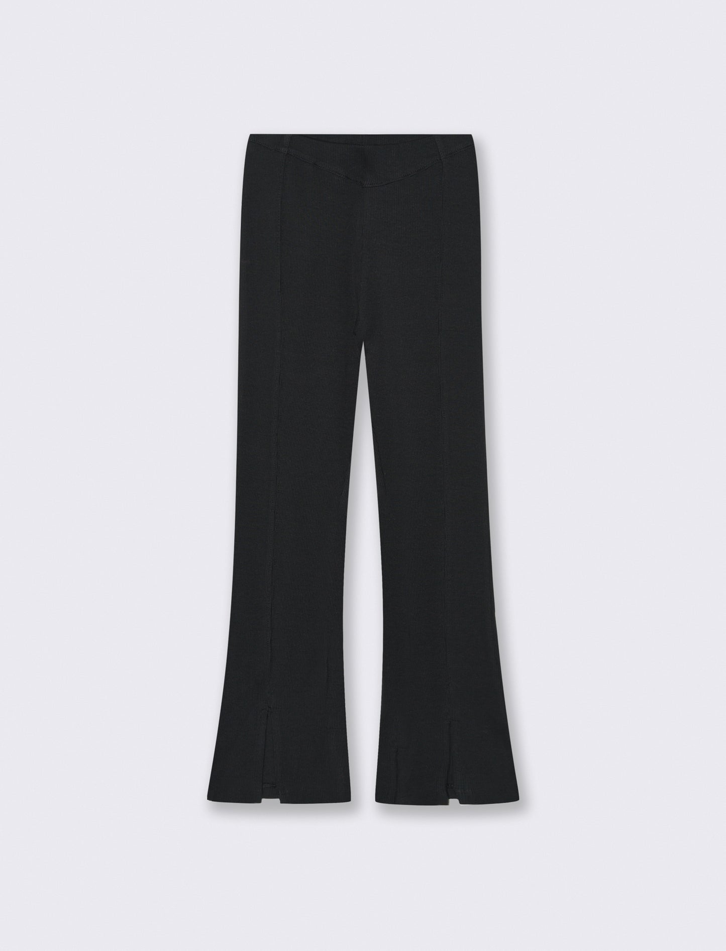 Leggings in costina - Nero