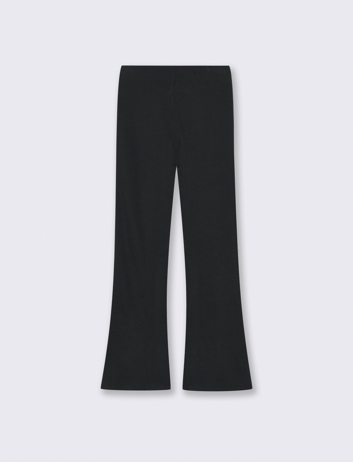 Leggings in costina - Nero