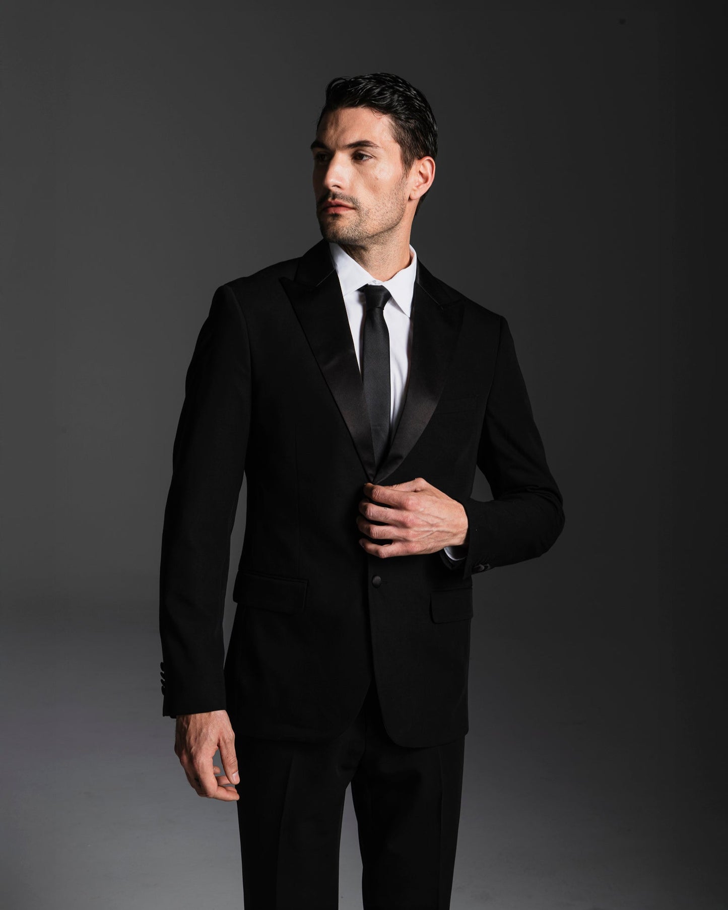 BLAZER DA SMOKING FORMAL FIT - Nero