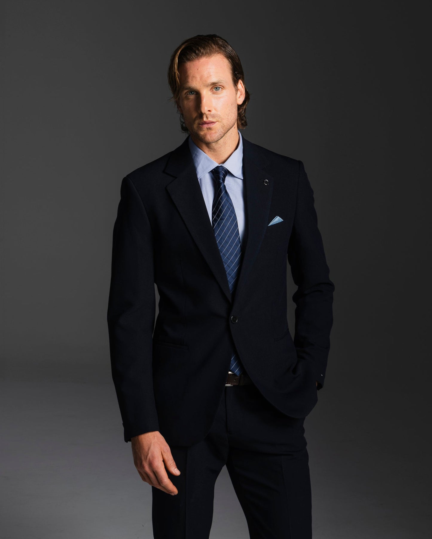 BLAZER DA COMPLETO FORMAL FIT - Blu