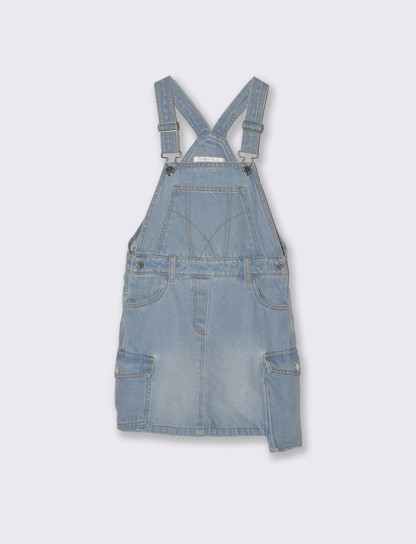 Salopette in denim gonna - Denim