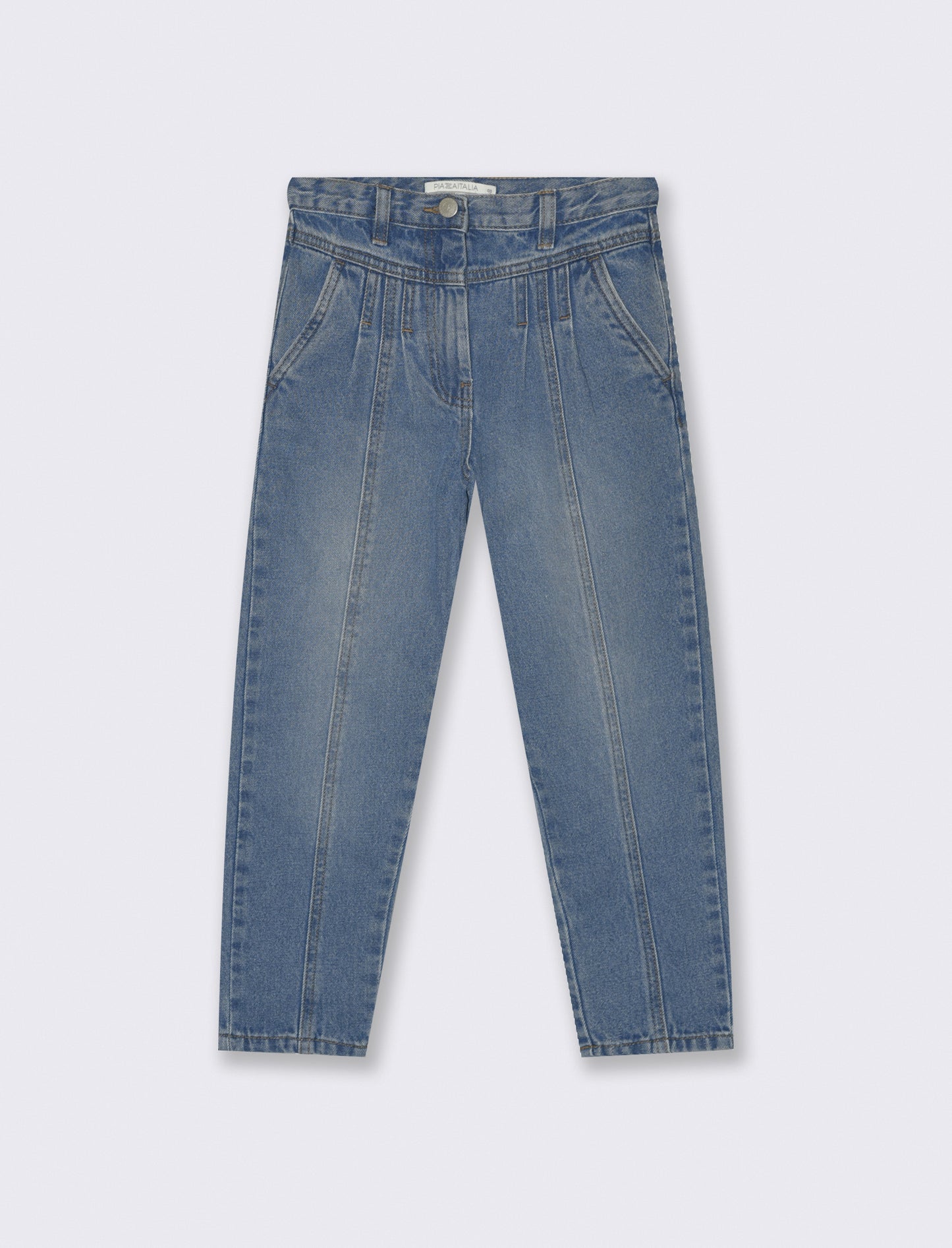 Jeans mom fit da bambina - Denim