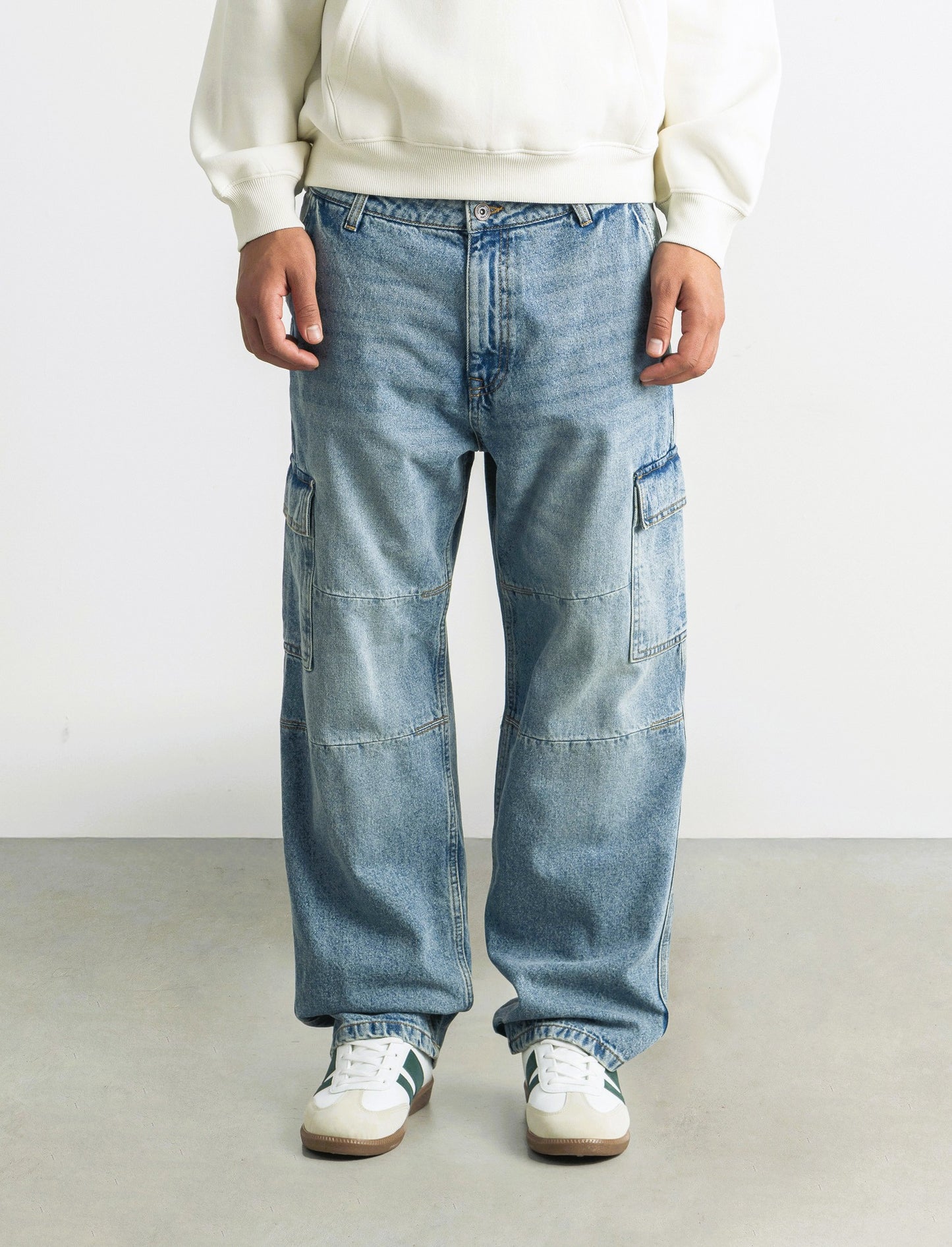 JEANS BAGGY CARGO FIT - Denim