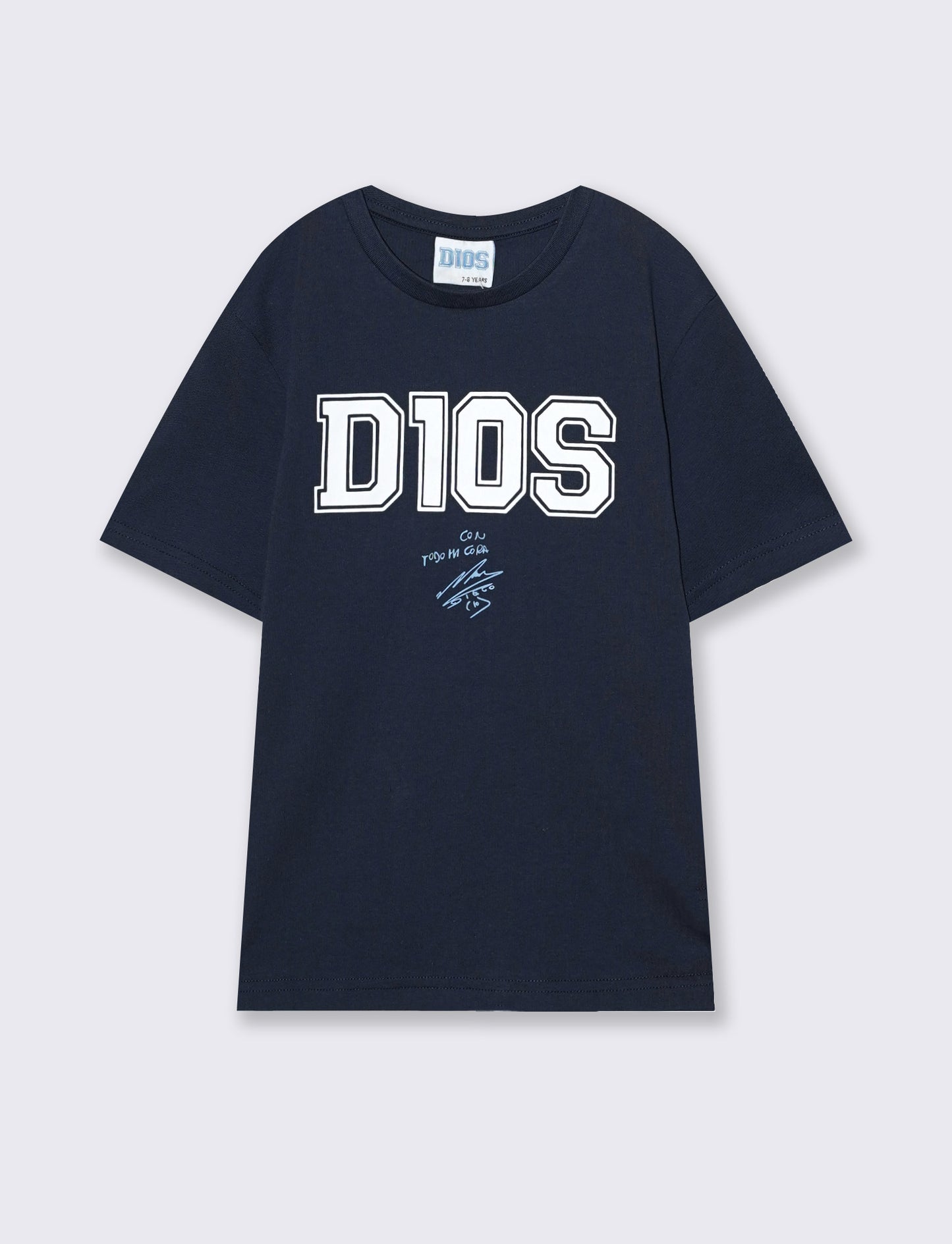 T-shirt D10S in jersey di cotone - Blu