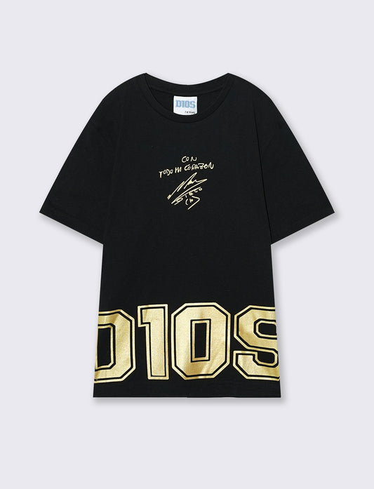 D10S Cotton Jersey T-Shirt - Black