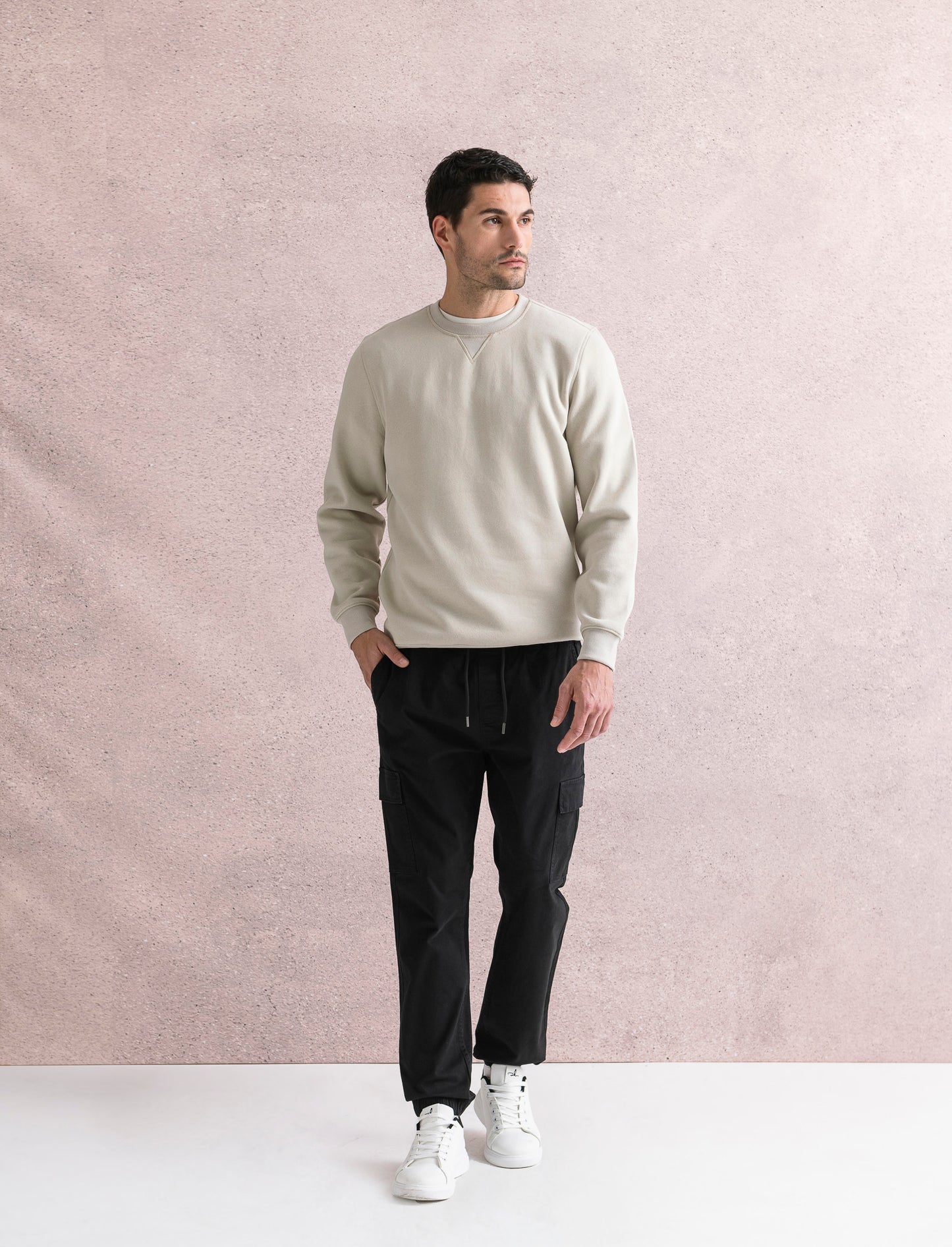 PANTALONI CARGO FIT - Nero