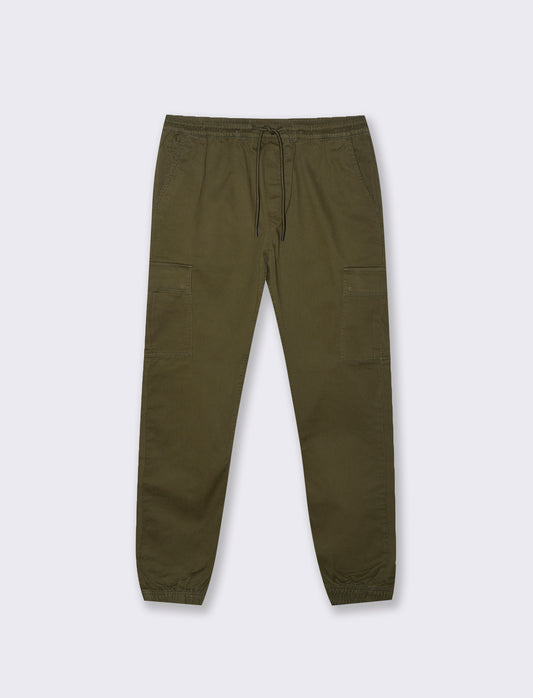 PANTALONI CARGO FIT - Verde militare