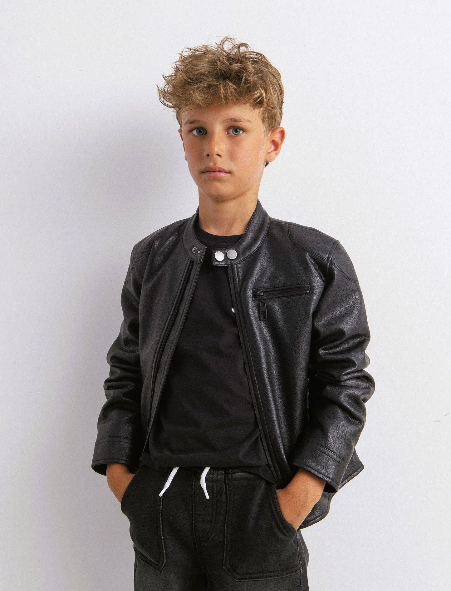 GIUBBOTTO BIKER - Nero