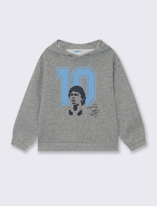Crewneck sweatshirt with D10S print - Grey