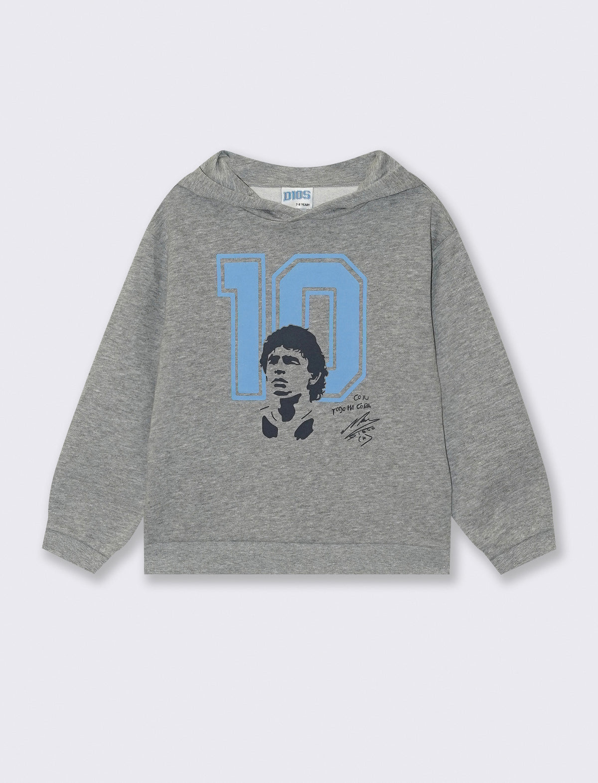 Crewneck sweatshirt with D10S print - Grey