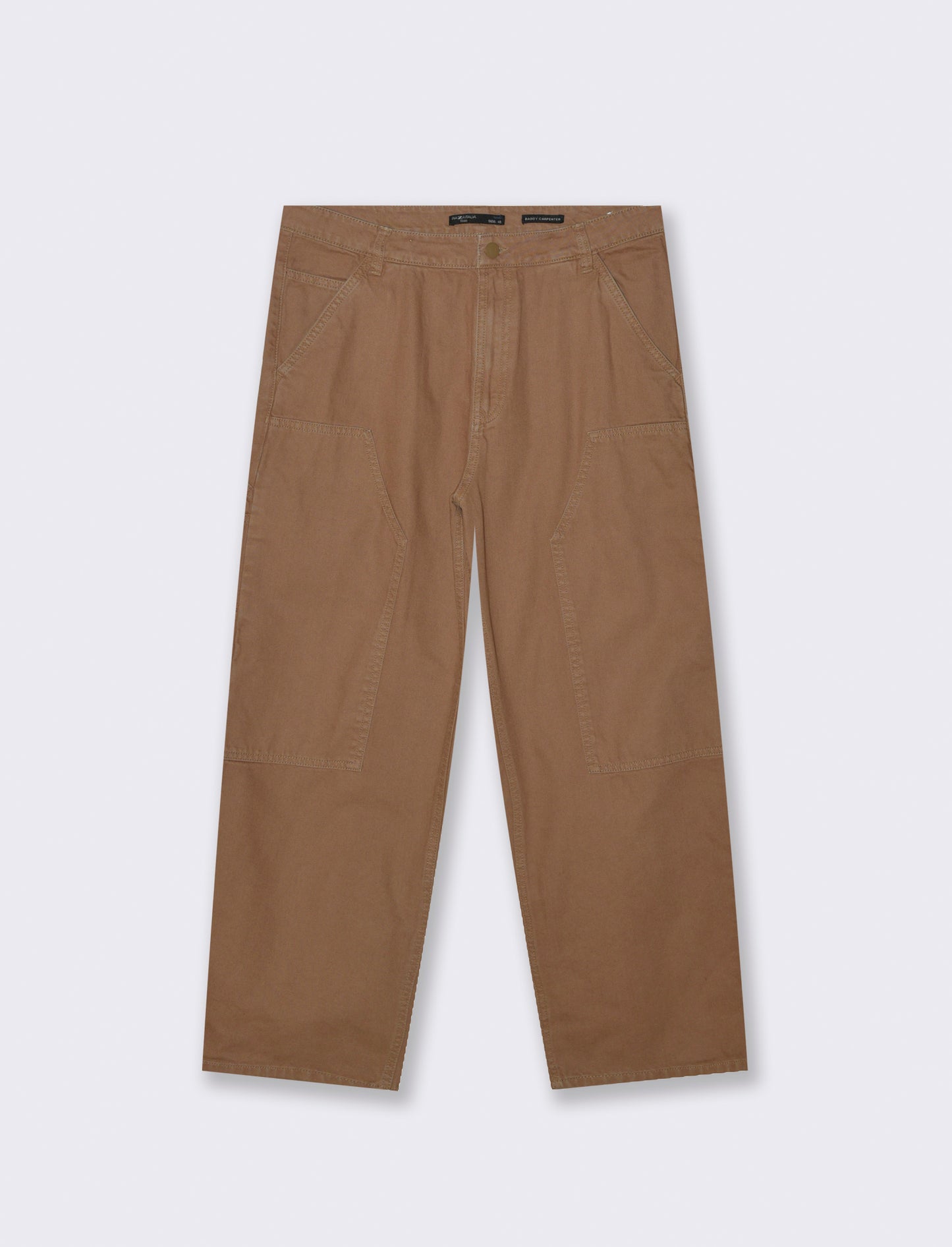 PANTALONE DENIM CARPENTER BAGGY FIT - Grigio fango