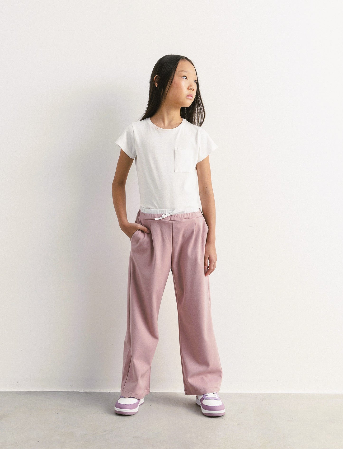 Pantalone gamba ampia - Rosa