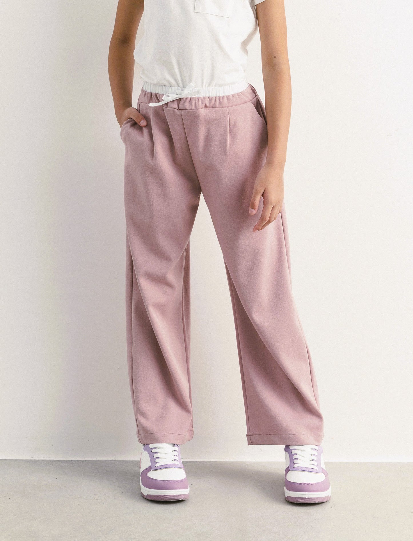Pantalone gamba ampia - Rosa